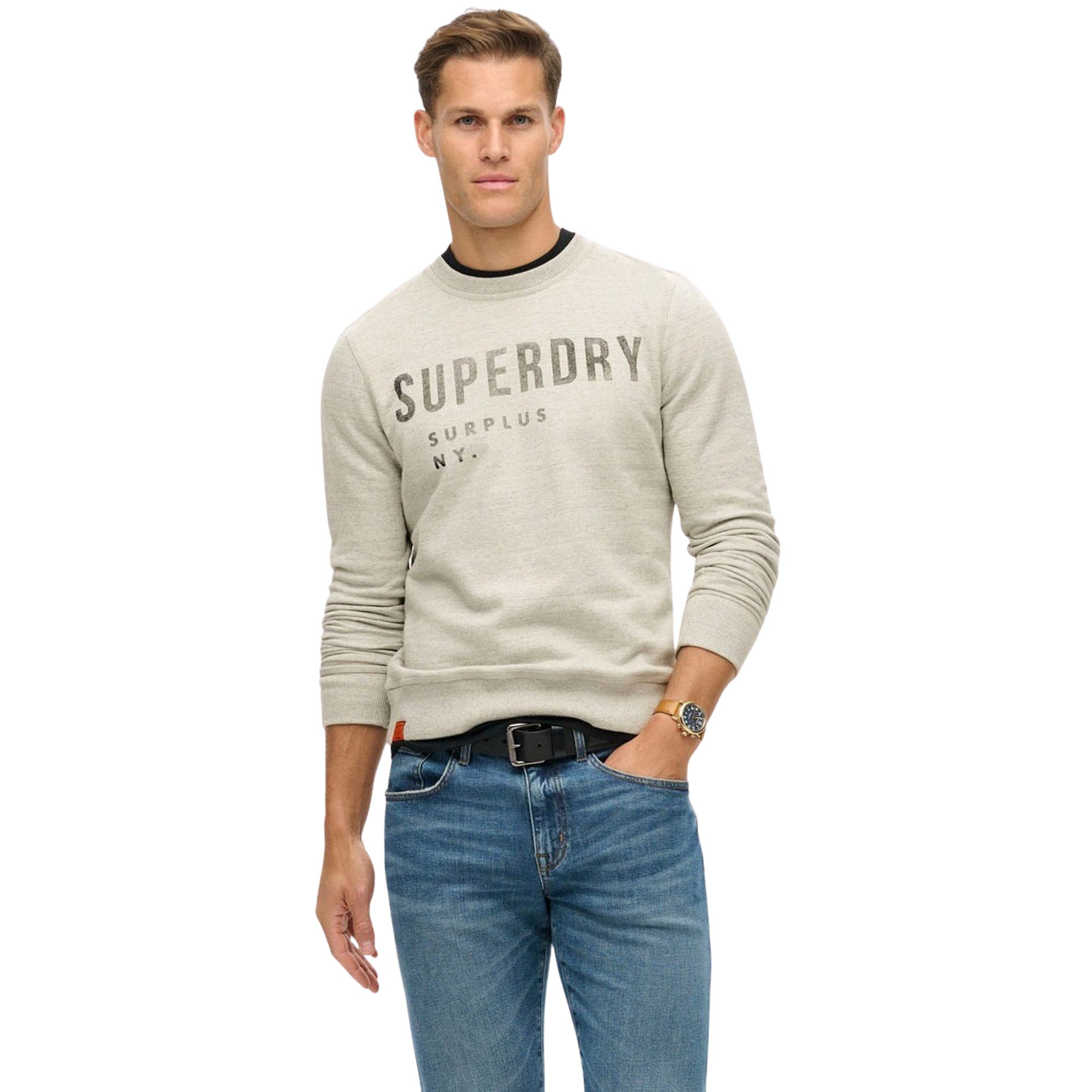 Superdry Surplus Graphic Crew Sweater Heren