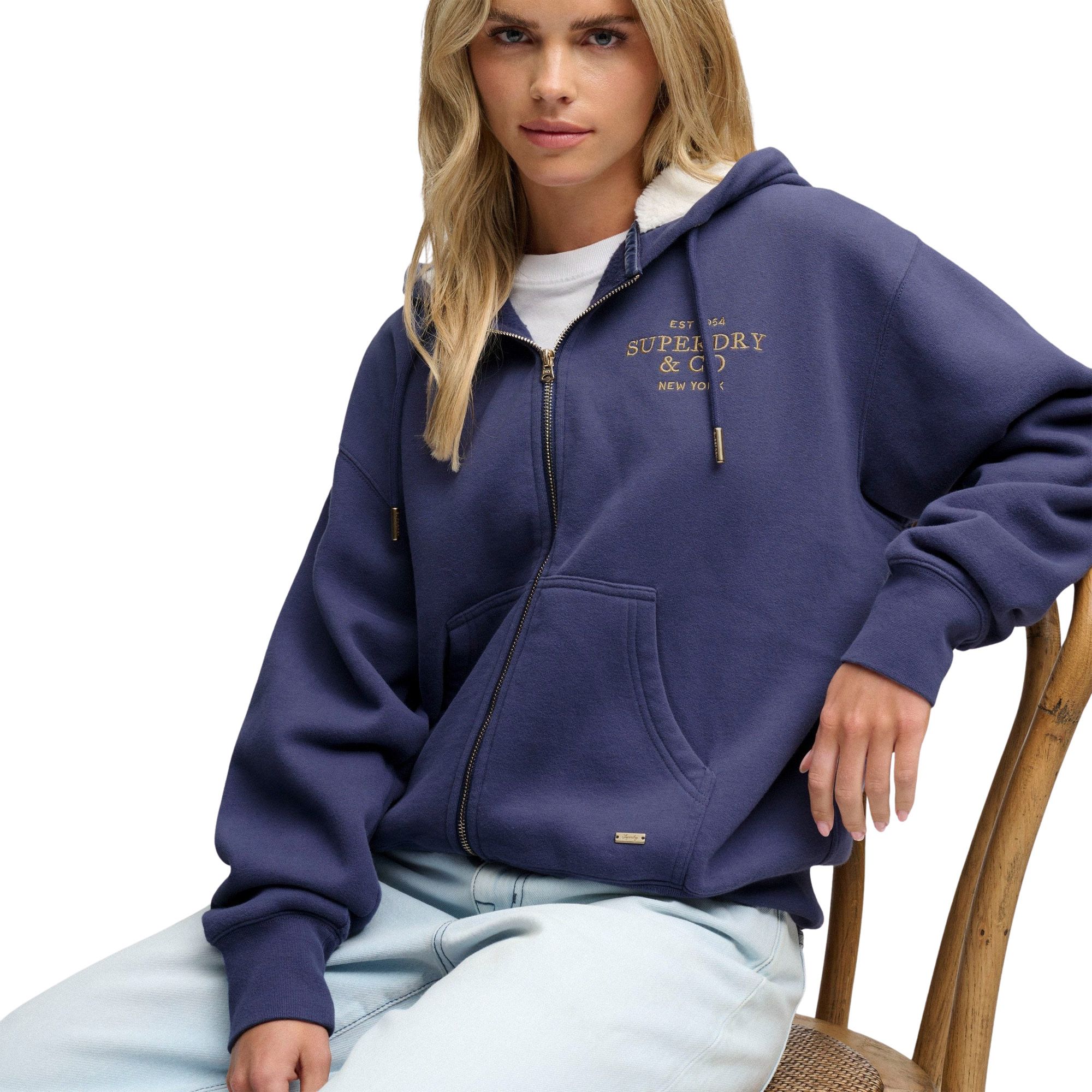 Hoodie Superdry Luxe Zip Femmes