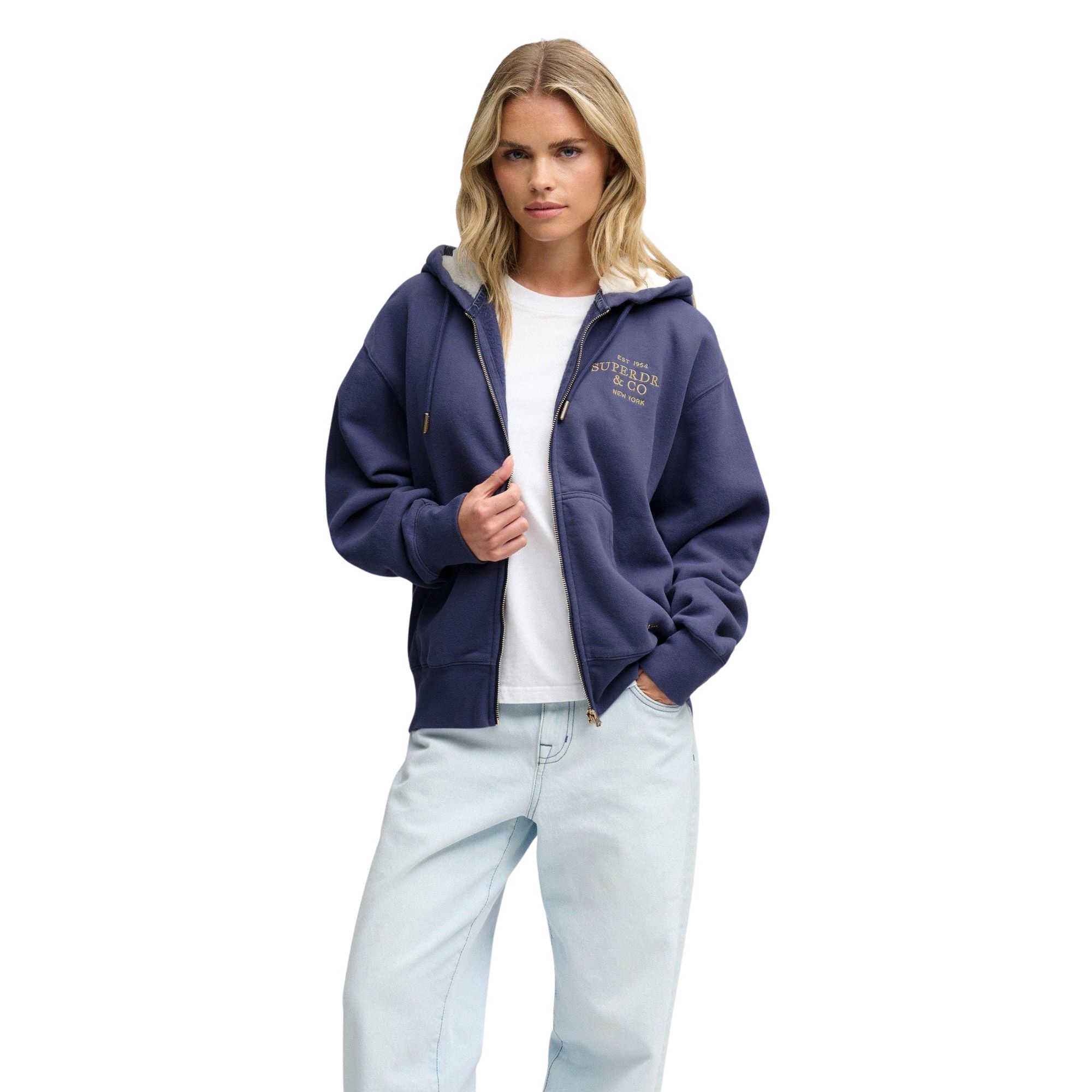 Hoodie Superdry Luxe Zip Femmes
