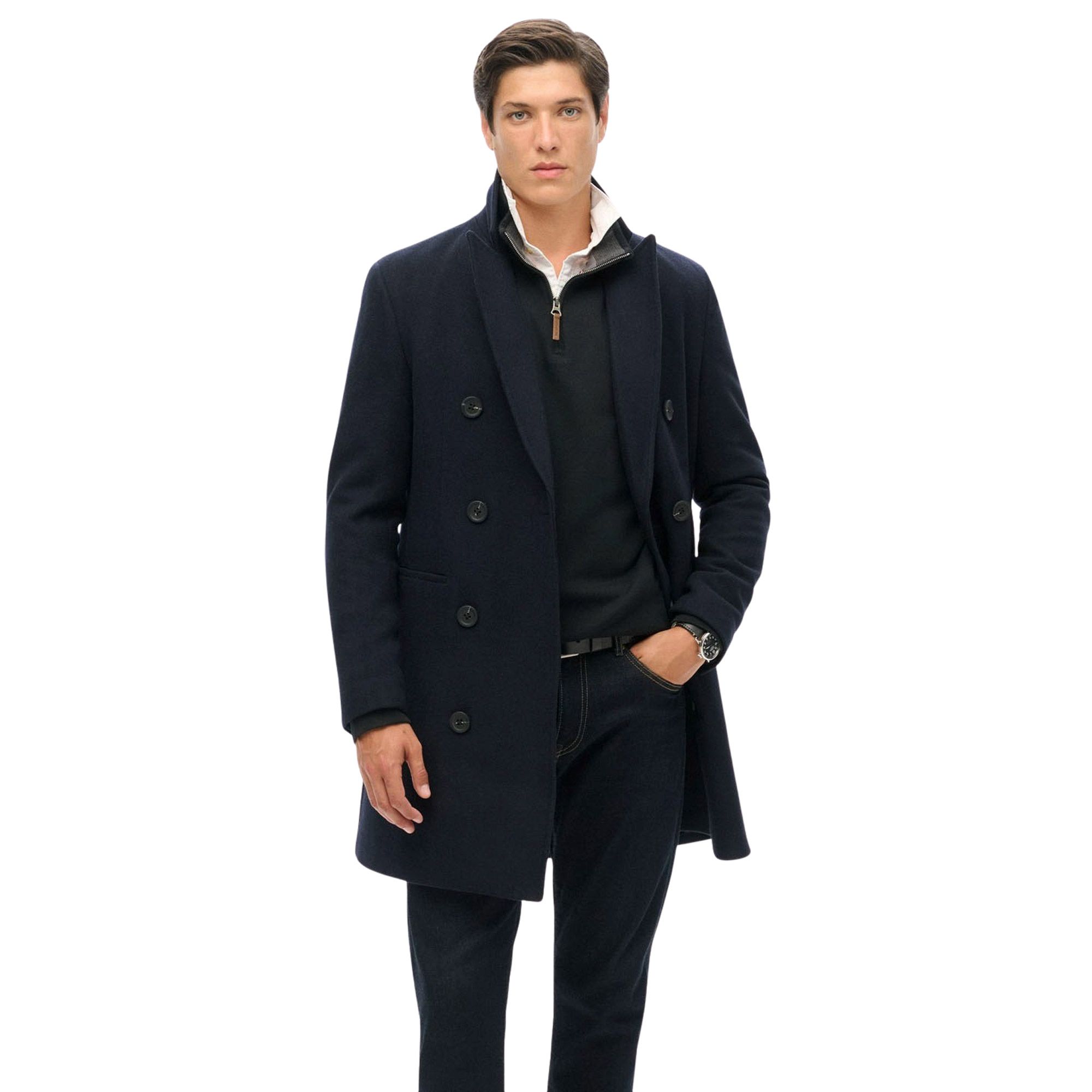 Superdry Core Piqué Henley Trui Heren