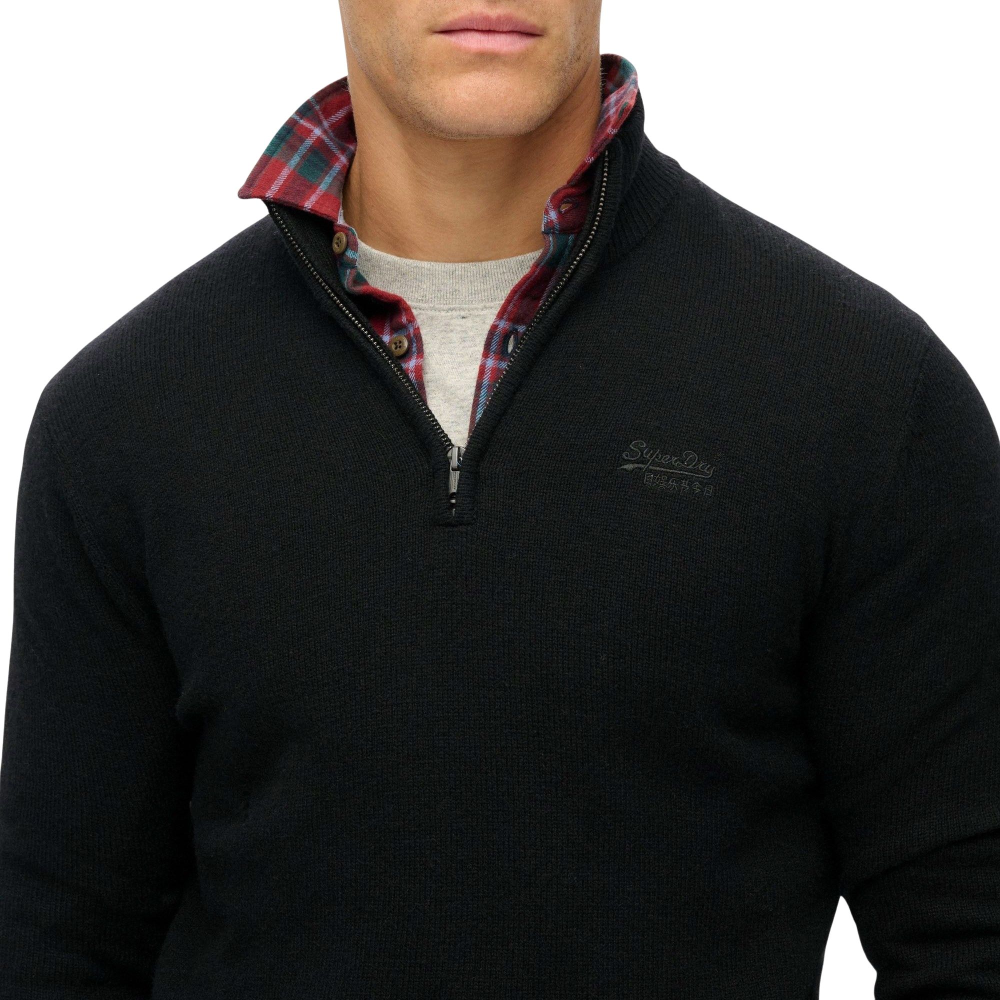 Superdry Essential Knit Henley Trui Heren