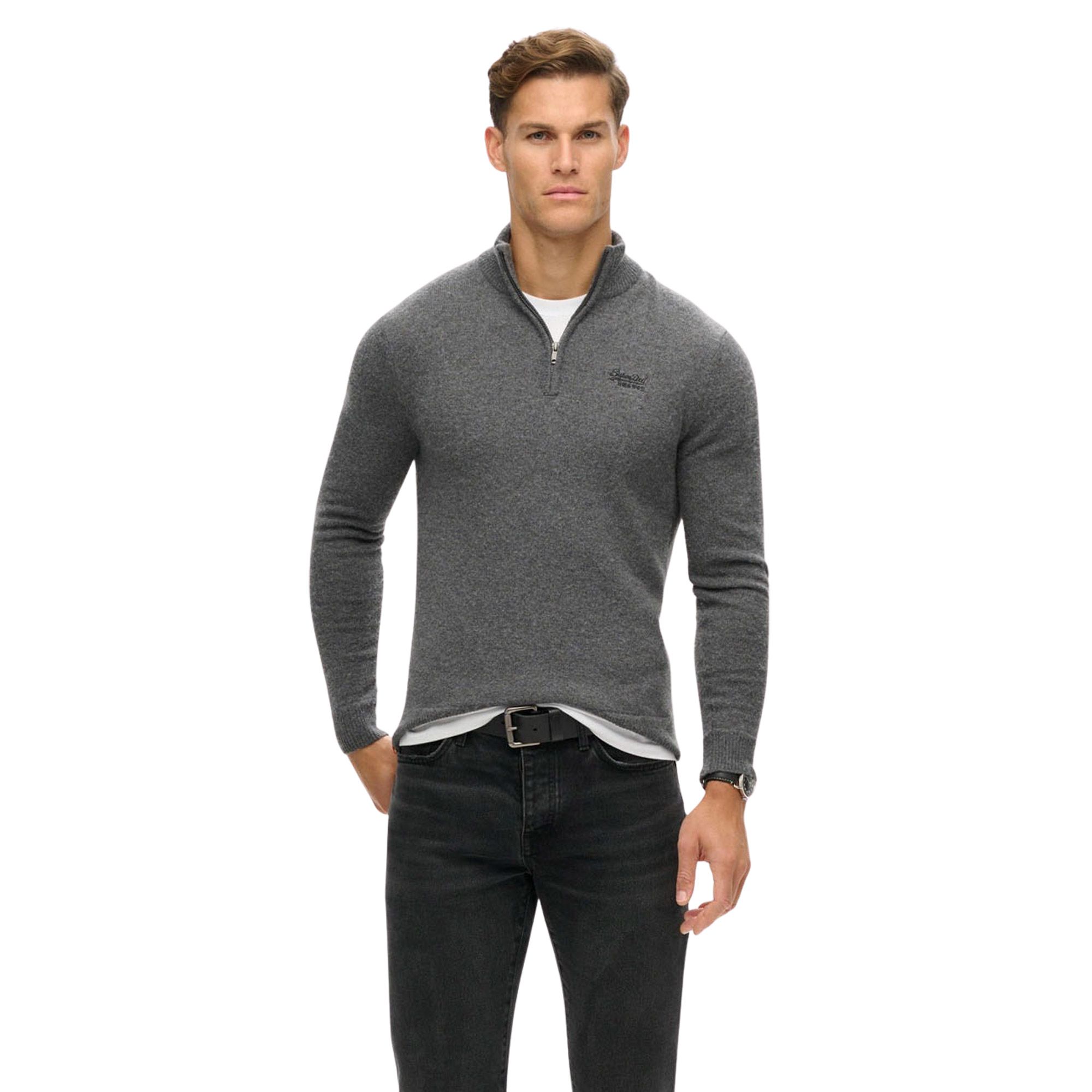 Superdry Essential Knit Henley Trui Heren