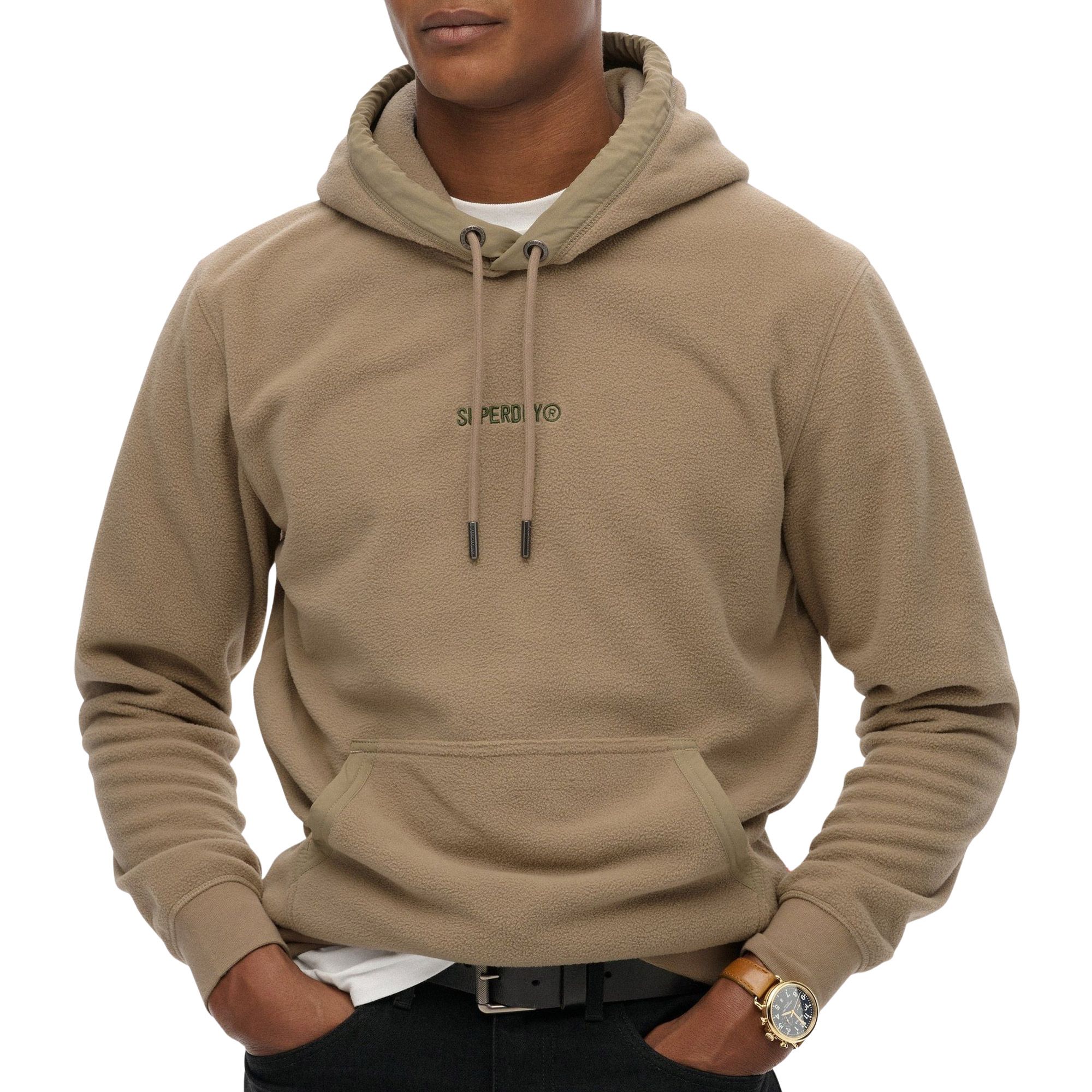 Superdry Micro Logo Fleece Hoodie Heren
