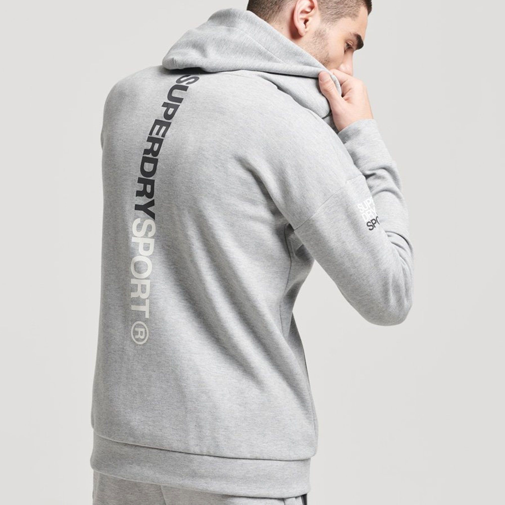 Superdry Gymtech Zip Hooded Vest Heren