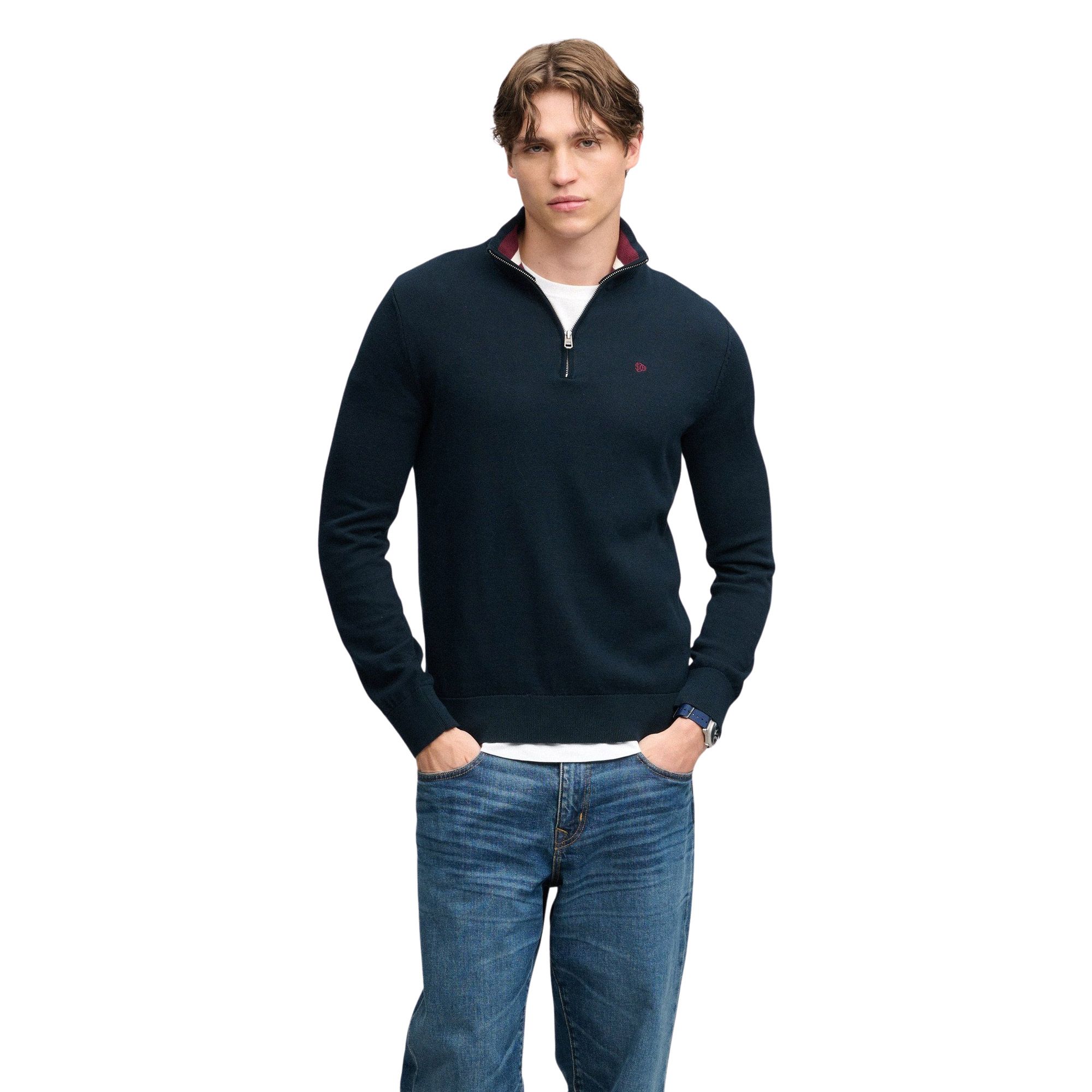 Superdry Prep Essential Half-Zip Sweater Men
