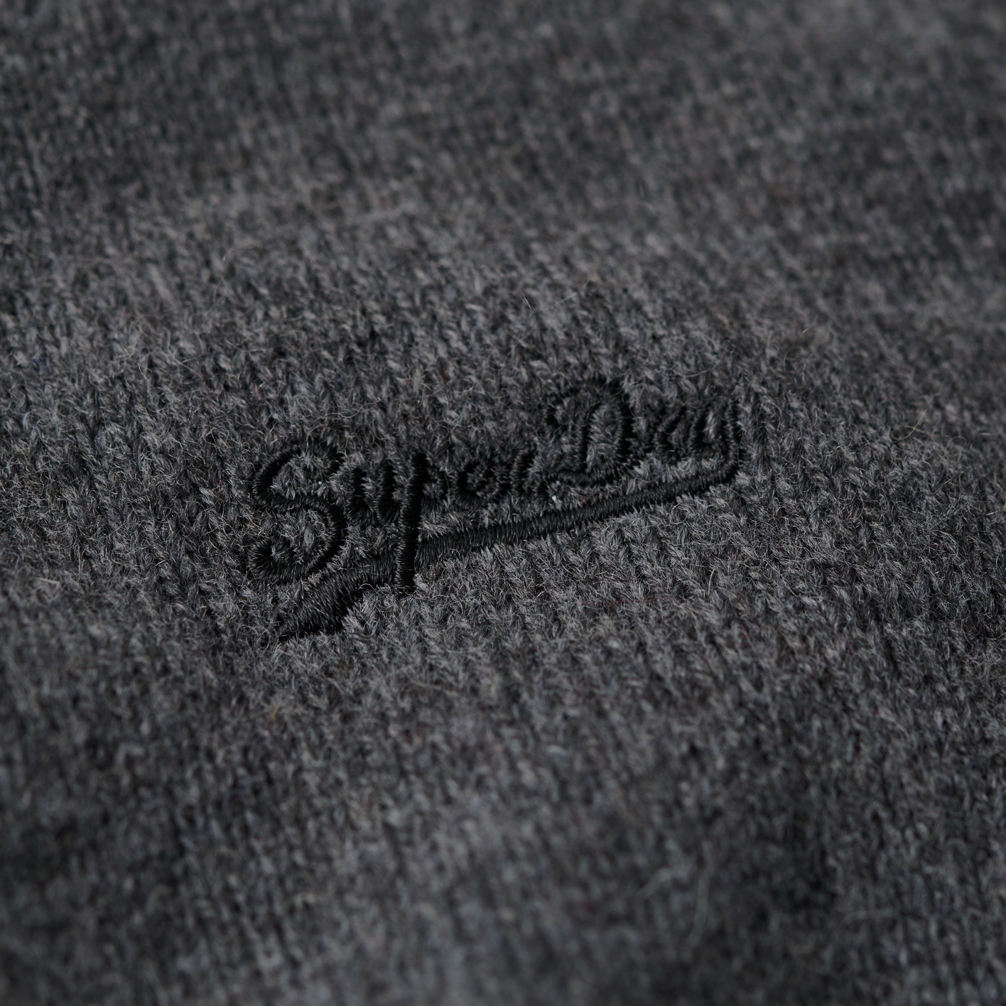 Superdry Essential Embroidered Knit Henley Trui Heren