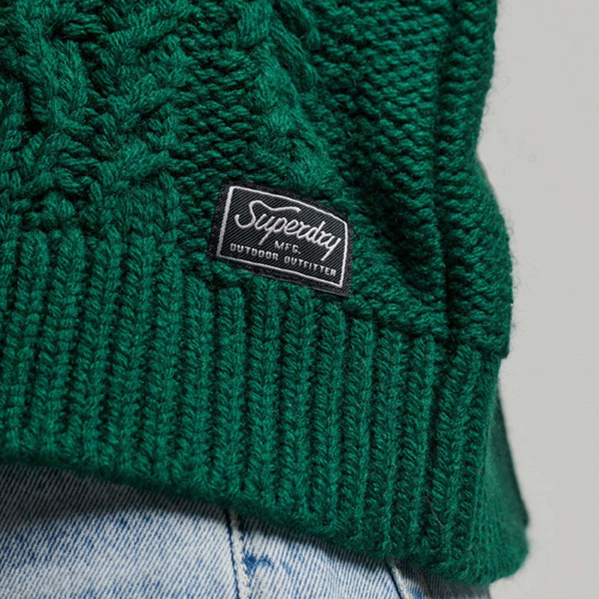 Superdry Vintage High Neck Cable Knit Trui Dames