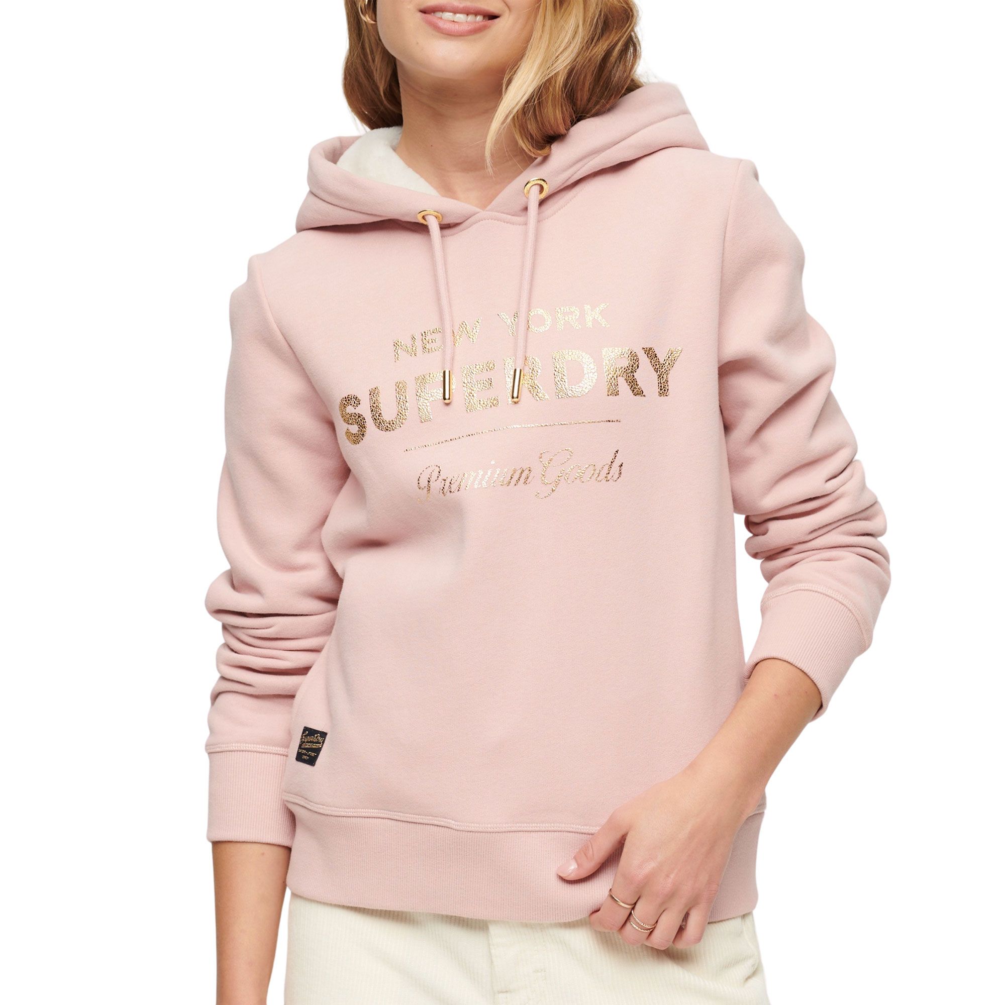 Superdry Luxe Metallic Logo Hoodie Dames