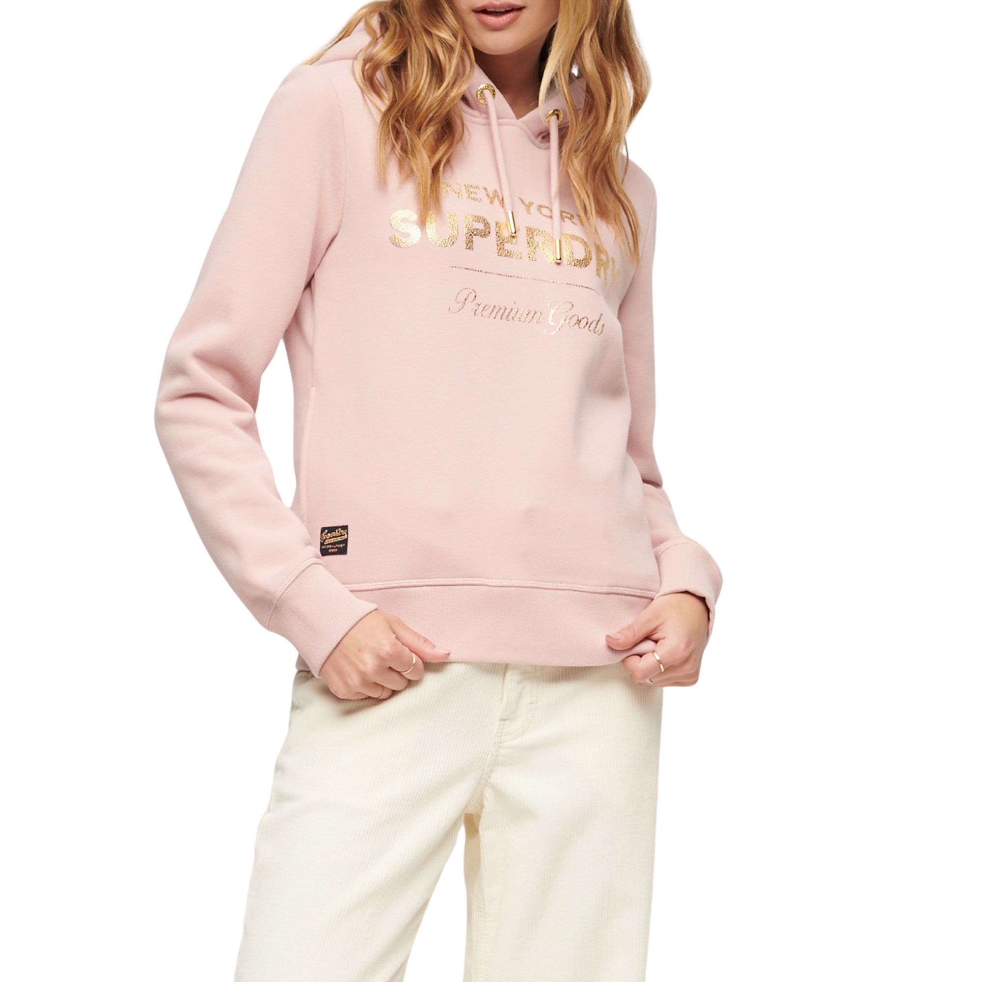 Superdry Luxe Metallic Logo Hoodie Dames
