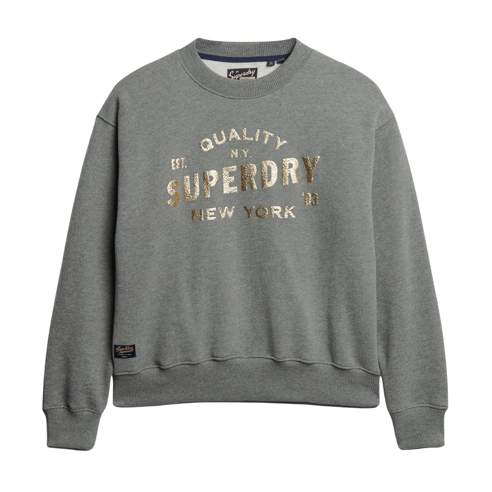 Superdry Luxe Metallic Logo Pullover Damen | Plutosport