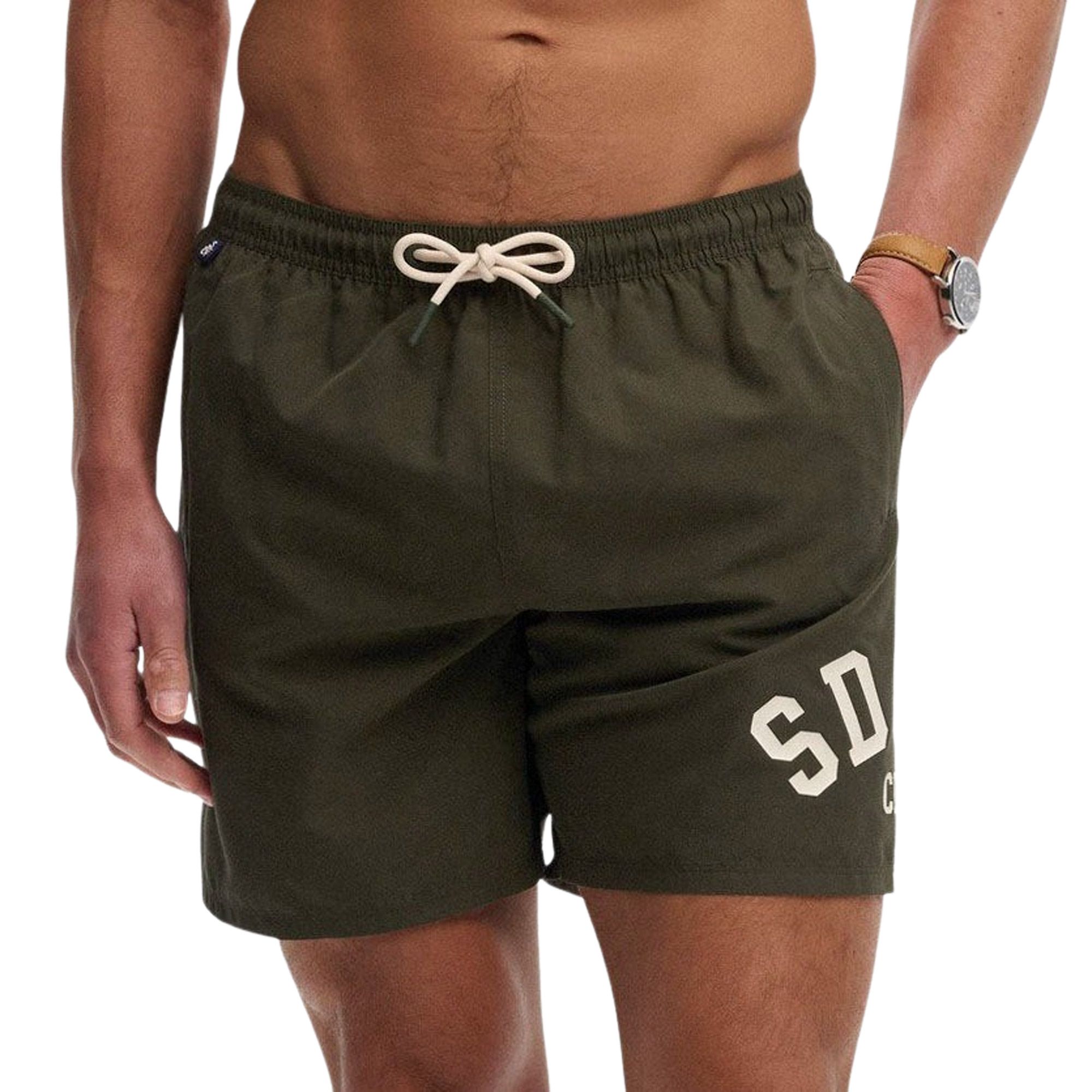 Superdry Printed Logo 16&quot; Zwemshort Heren