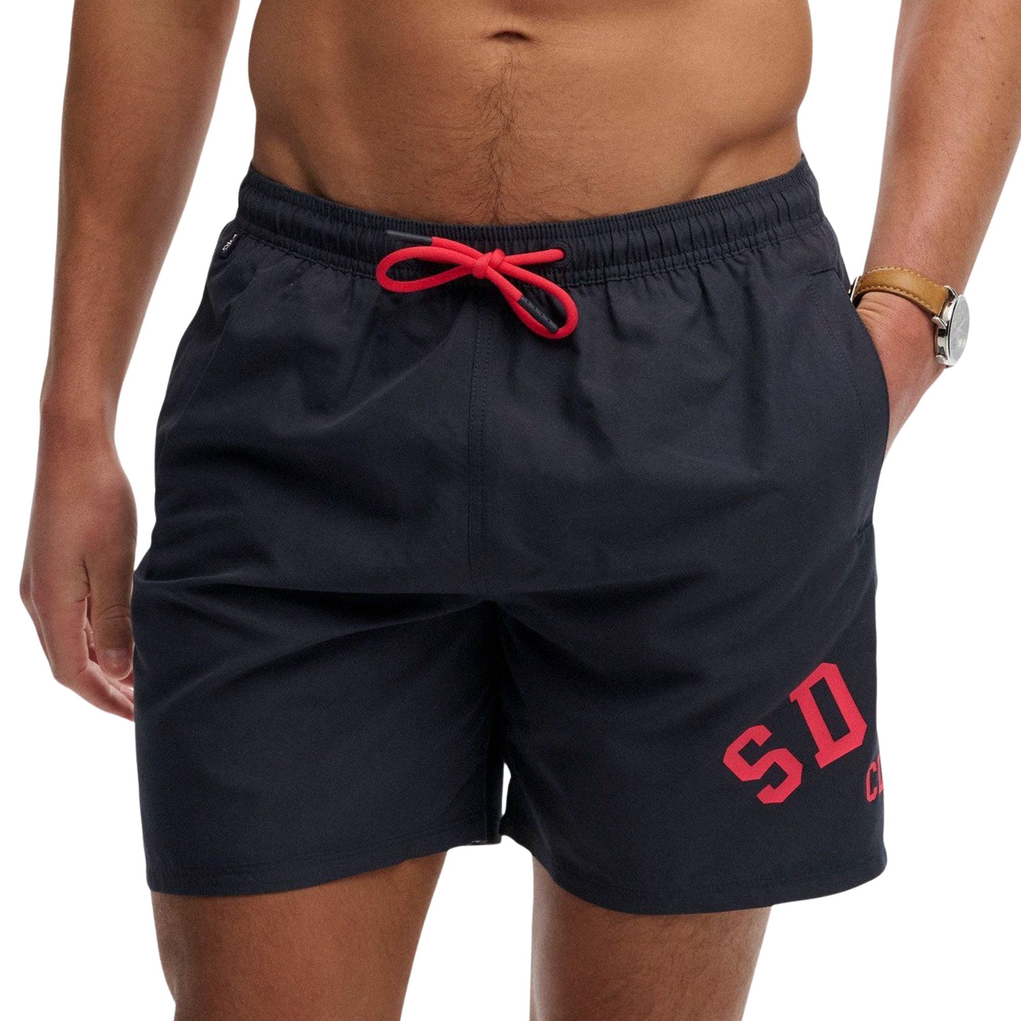 Superdry Printed Logo 16&quot; Zwemshort Heren