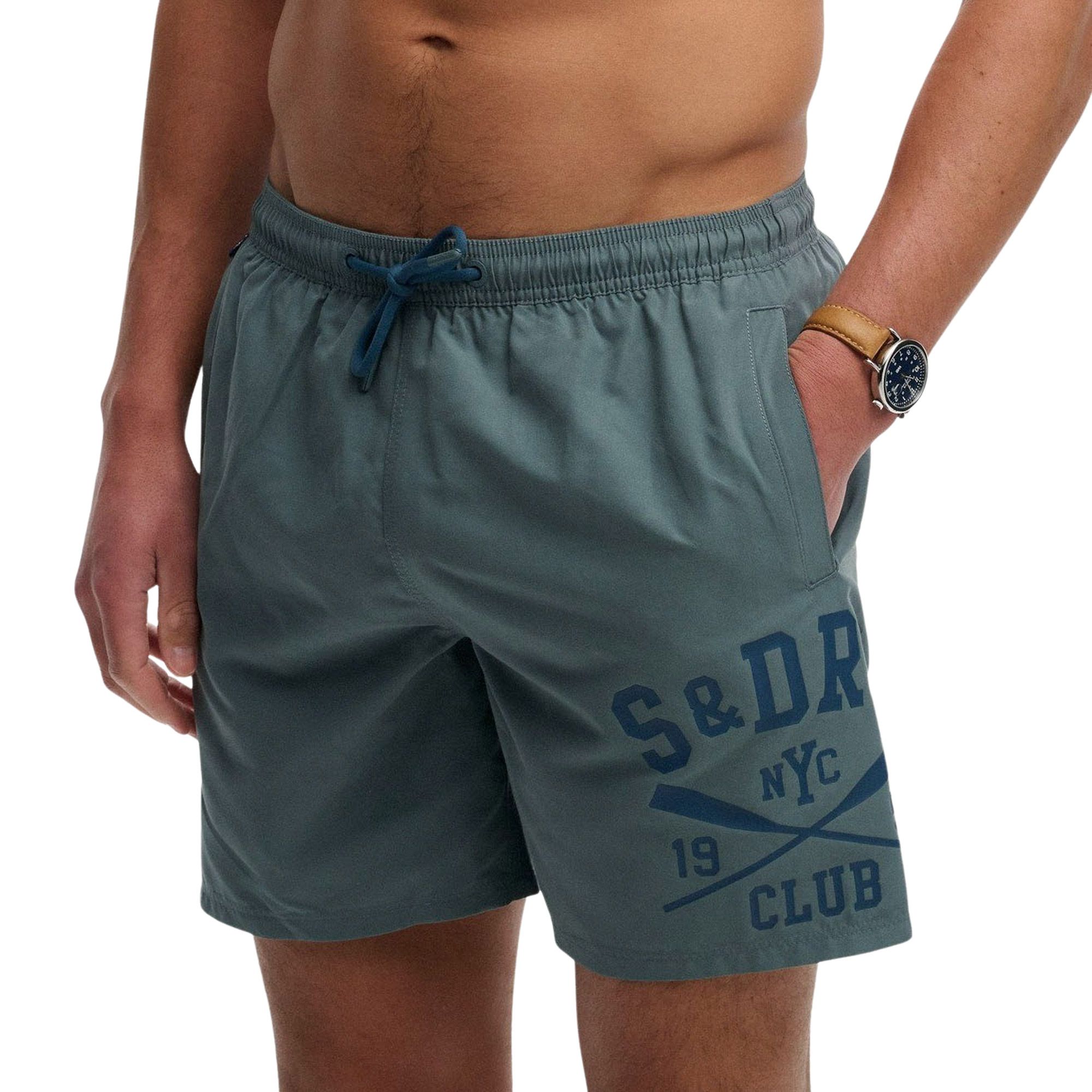 Superdry Printed Logo 16" Zwemshort Heren