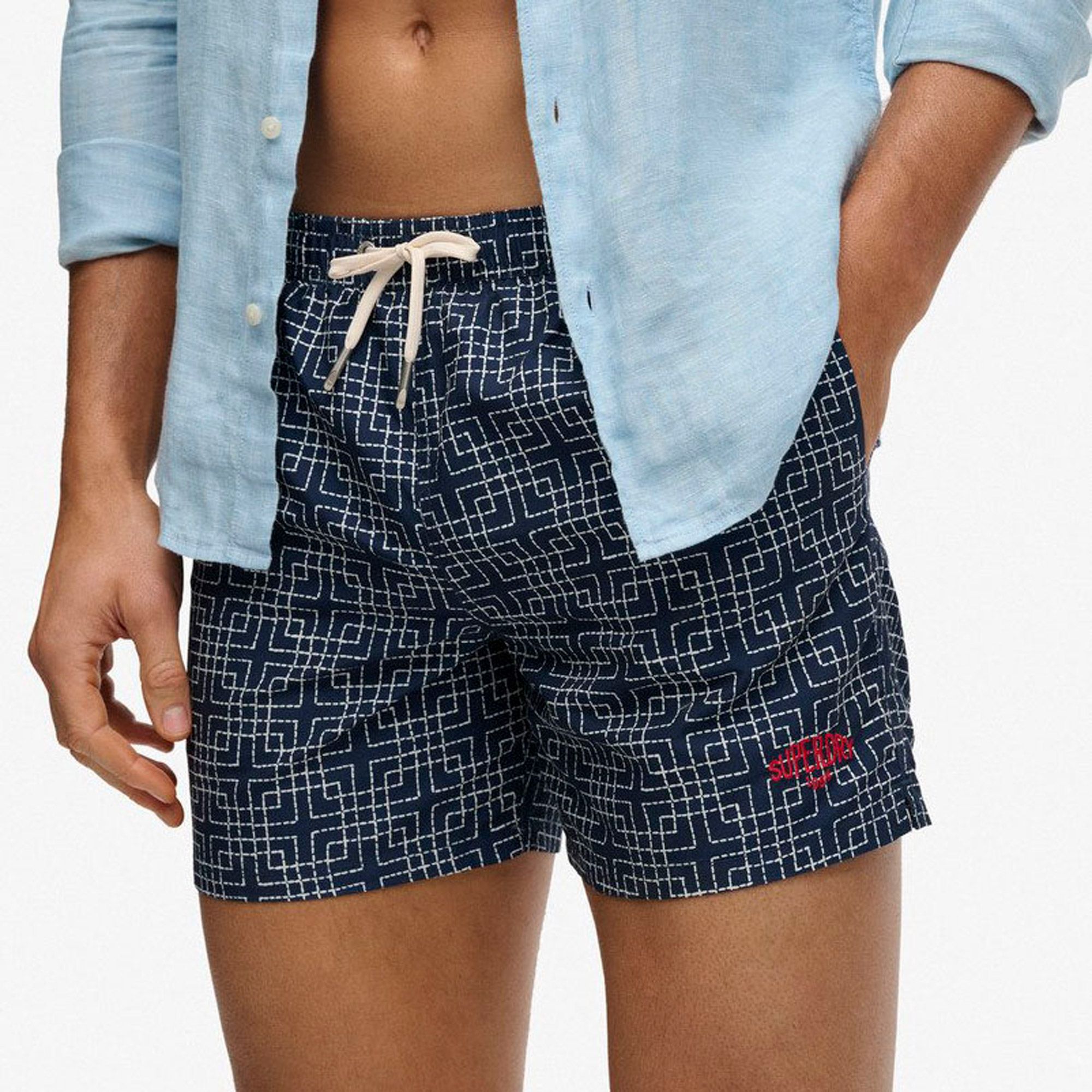 Superdry Premium Printed 15" Zwemshort Heren