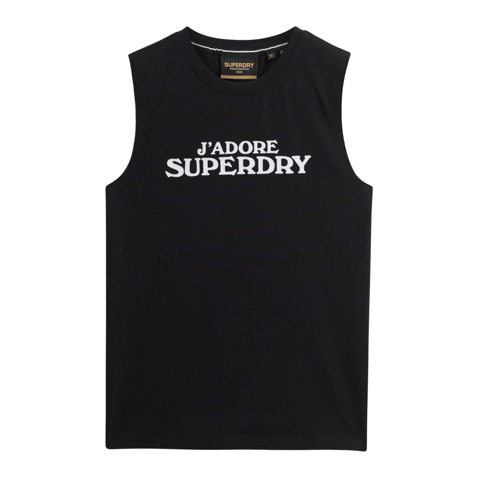 Superdry Sport Luxe Graphic Fitted Tanktop Dames