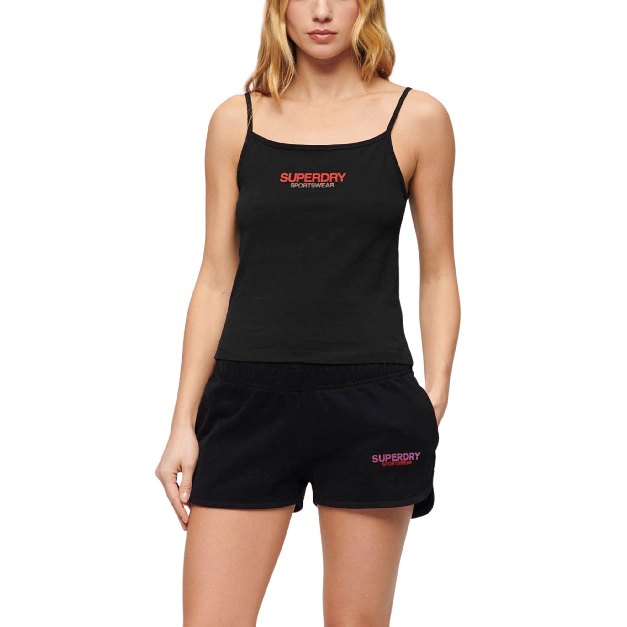 Superdry Sportswear Logo Fitted Cami Tanktop Dames