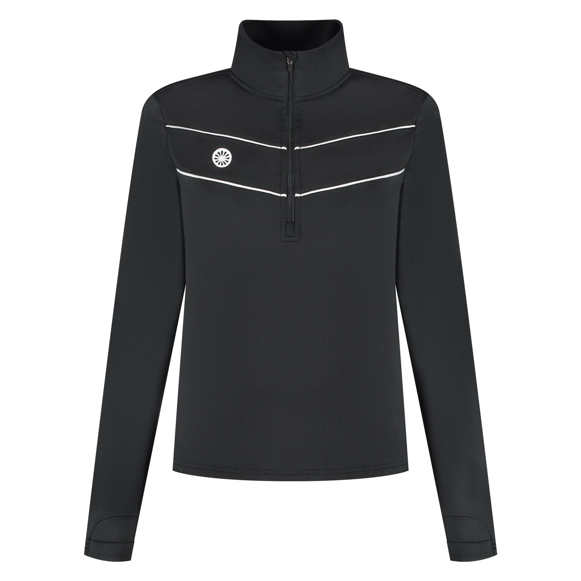 The Indian Maharadja Baroda Chevron Half Zip Sweater Dames