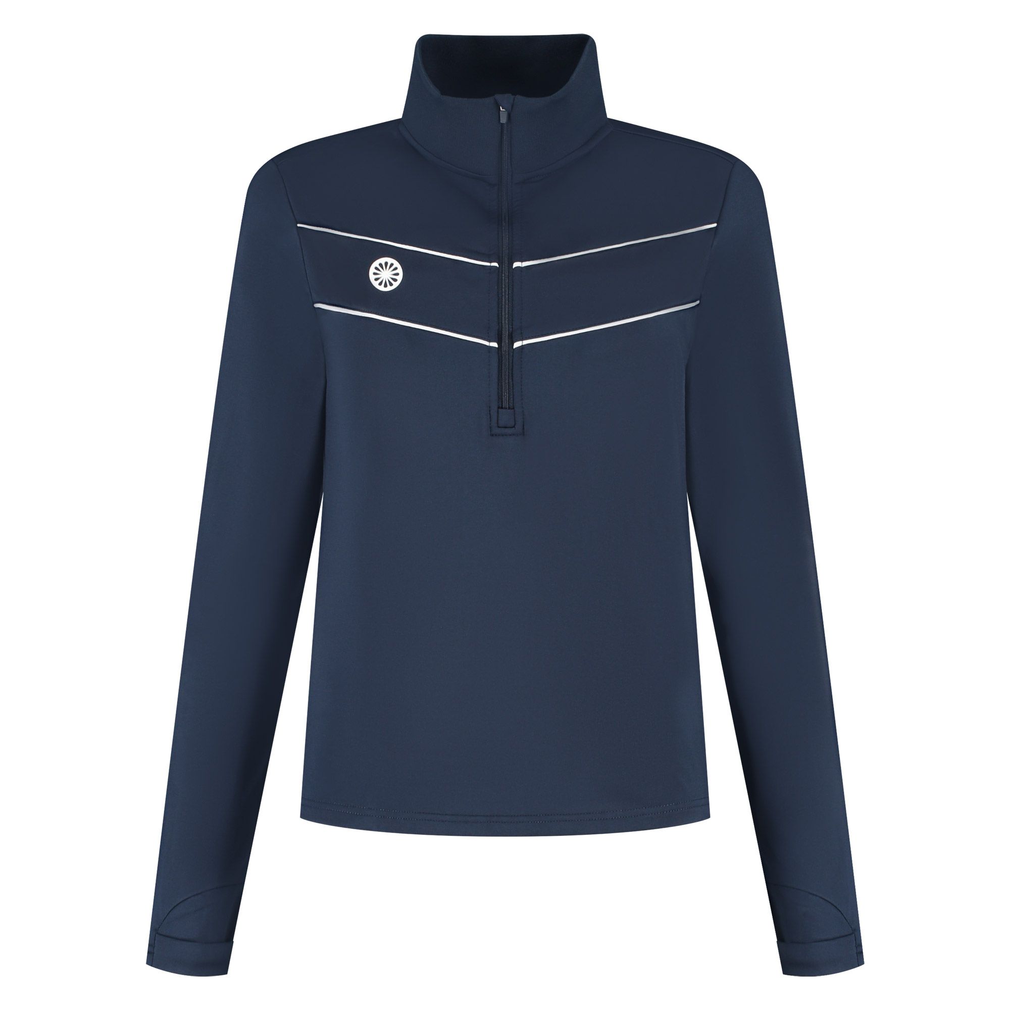 The Indian Maharadja Baroda Chevron Half Zip Sweater Dames