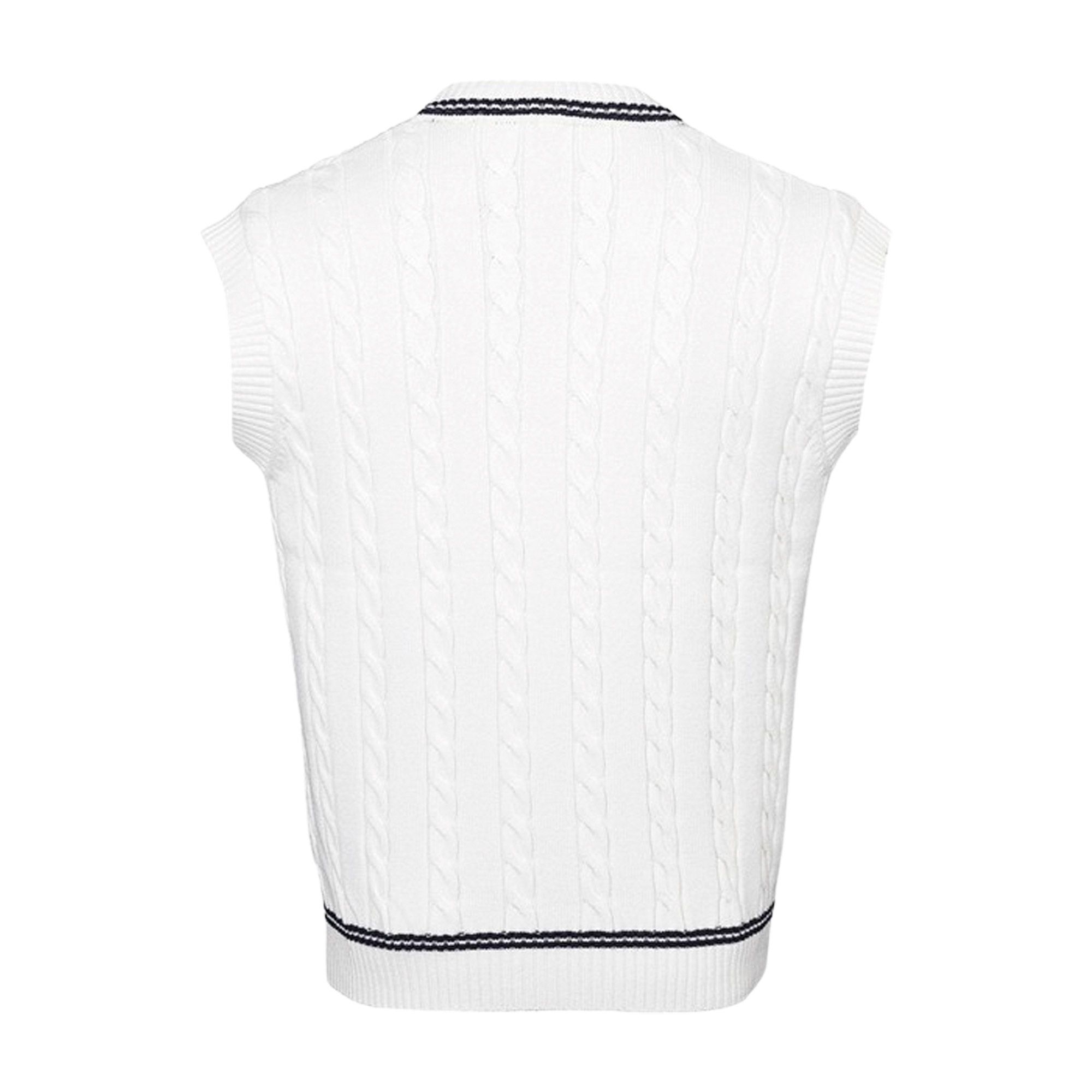 The Indian Maharadja Sleeveless Cable Knit Sweater Heren