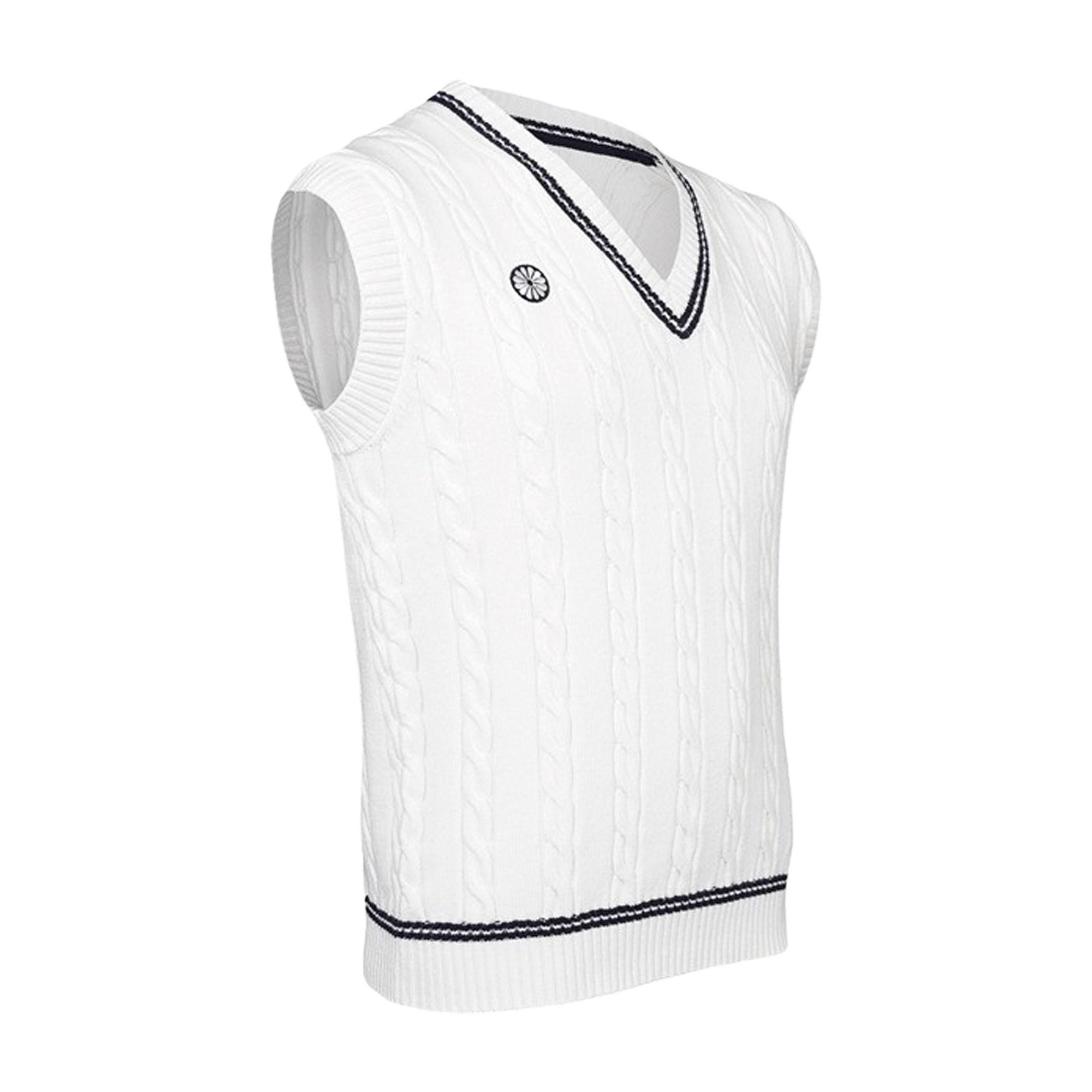 The Indian Maharadja Sleeveless Cable Knit Sweater Heren
