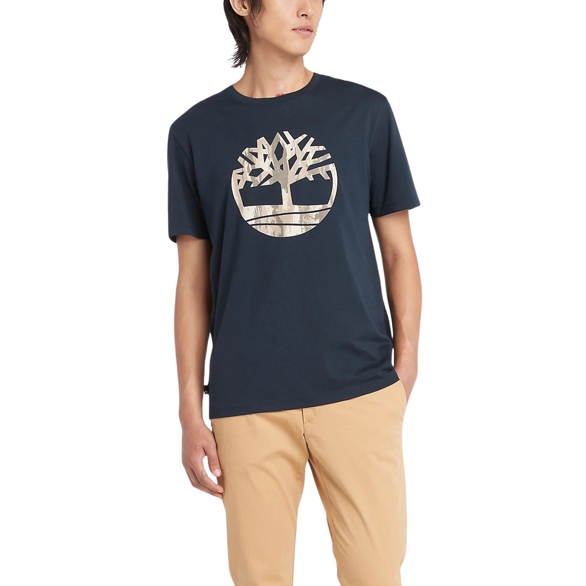 Timberland Kennebec River Camo Tree Logo Shirt Heren