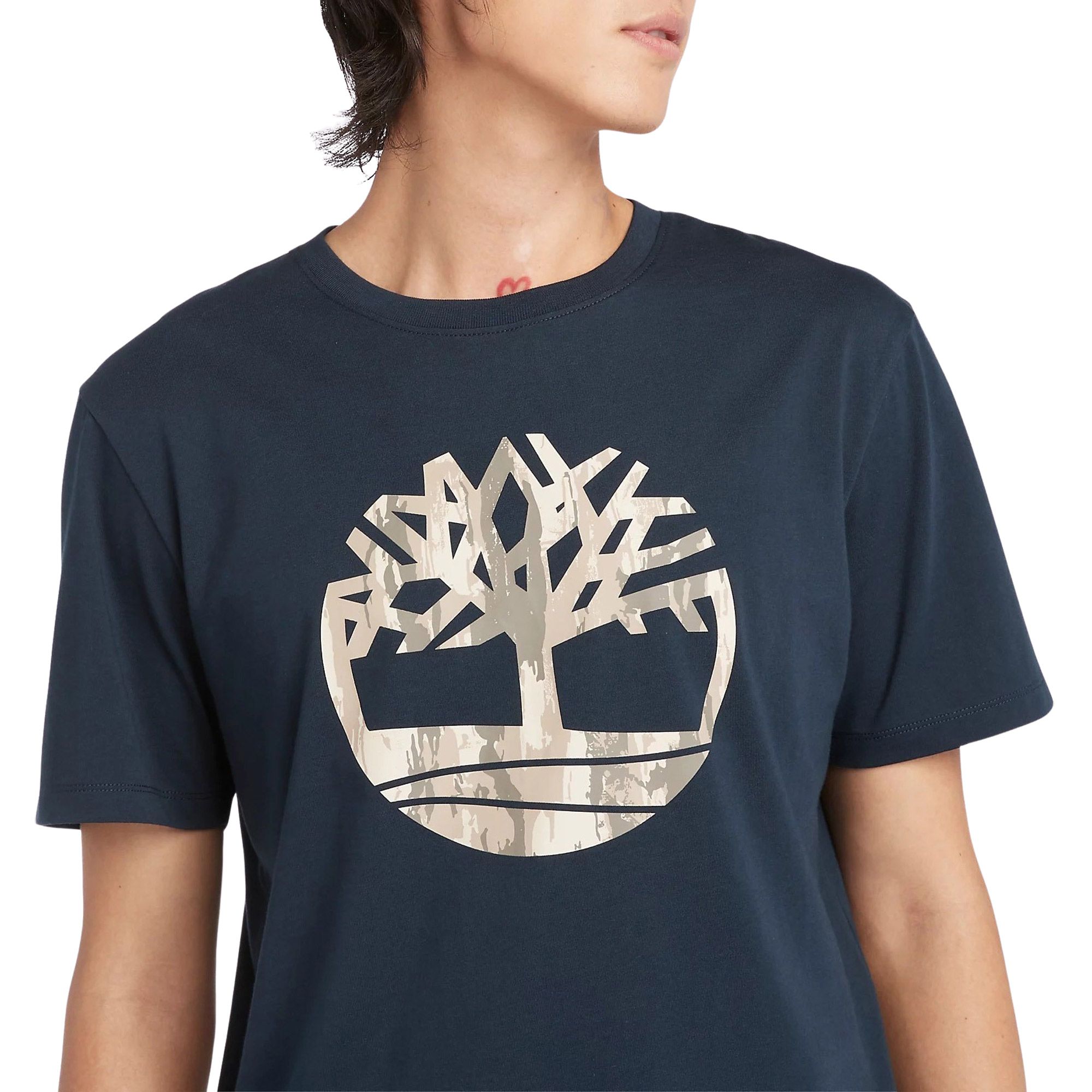 Timberland Kennebec River Camo Tree Logo Shirt Heren