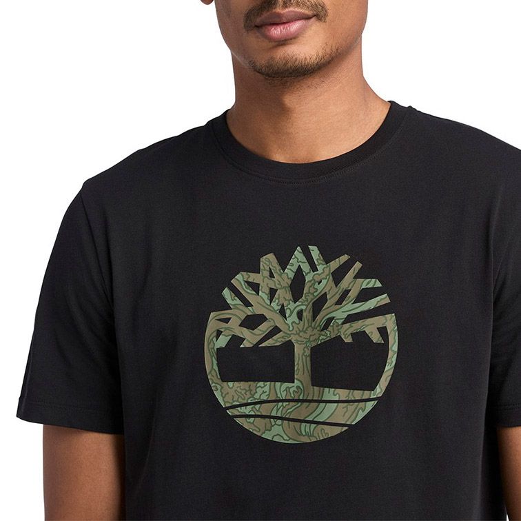 T-shirt Timberland Kennebec River Camo Tree Logo Hommes