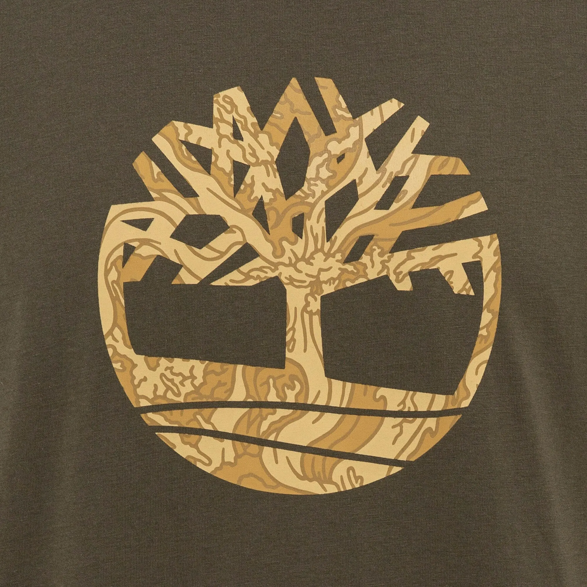 Timberland Kennebec River Camo Tree Logo Shirt Heren