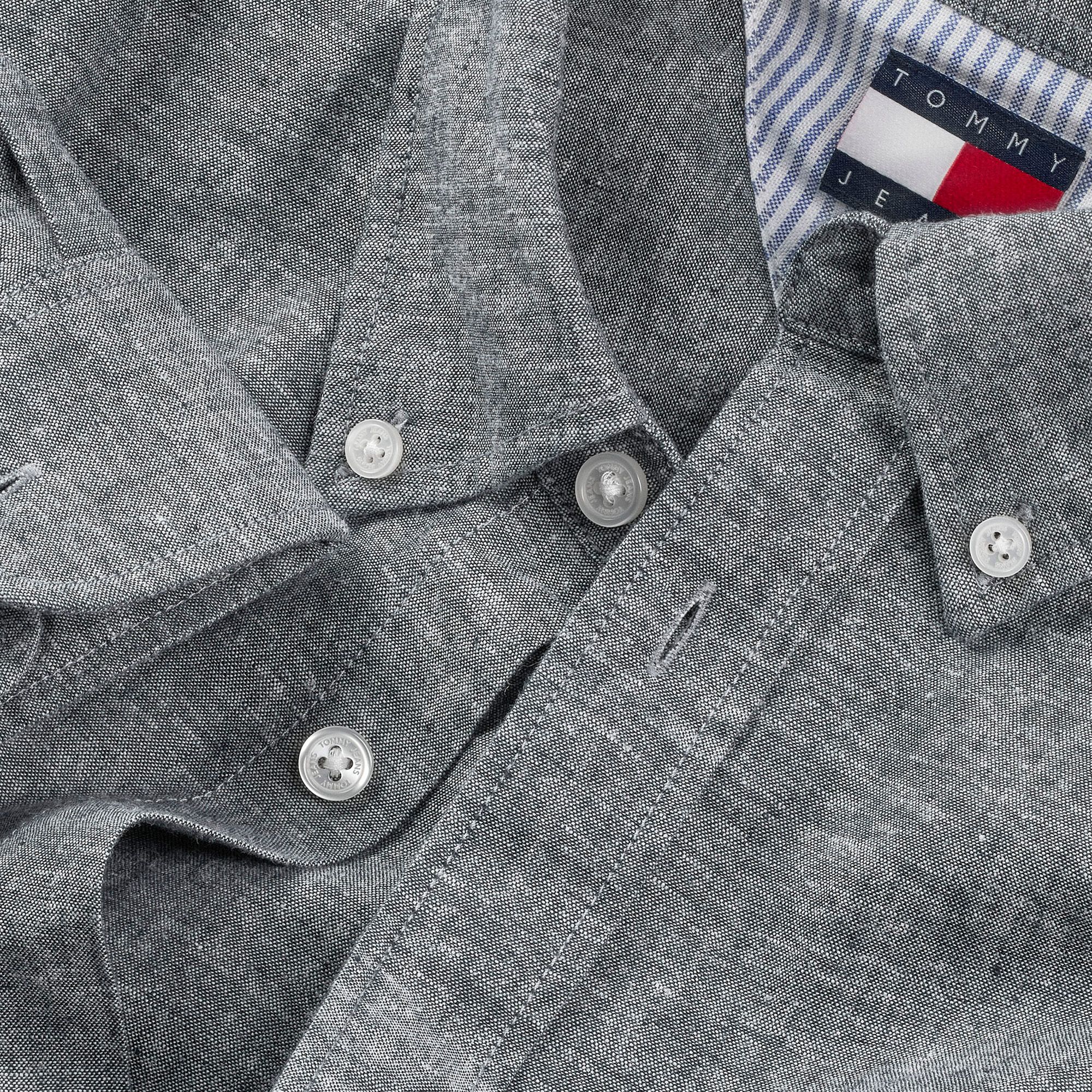 Tommy Hilfiger Regular Fit Linnen Blend Overhemd Heren