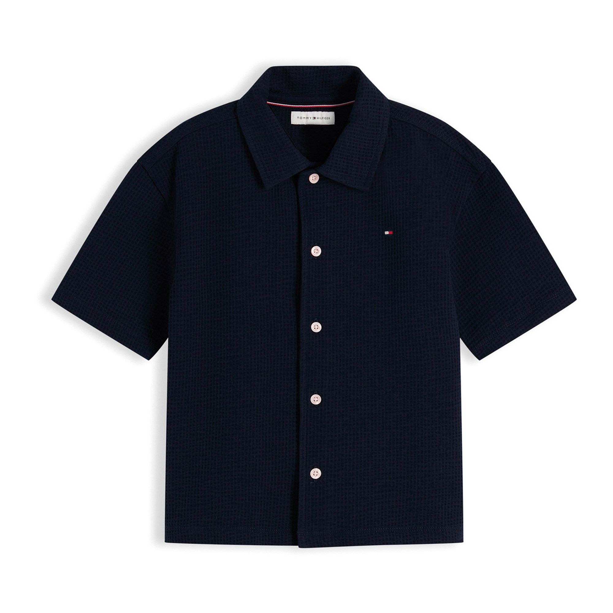 Tommy Hilfiger Jersey Seersucker SS Overhemd Junior
