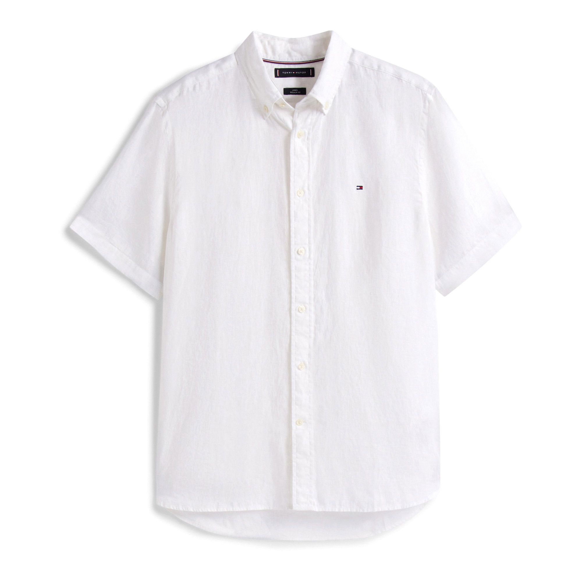 Tommy Hilfiger Pigment Dyed Linnen SS Overhemd Heren