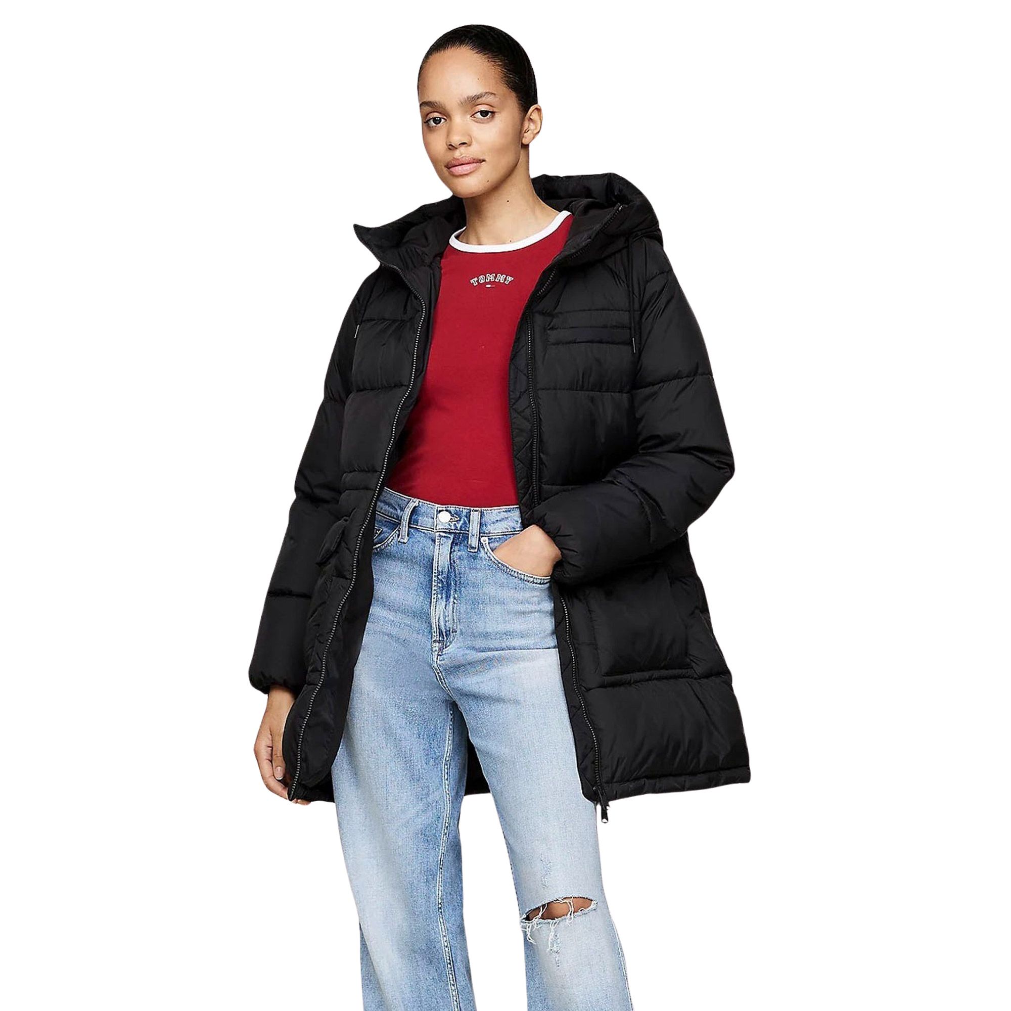 Tommy Hilfiger Midi Vail Puffer Winterjas Dames