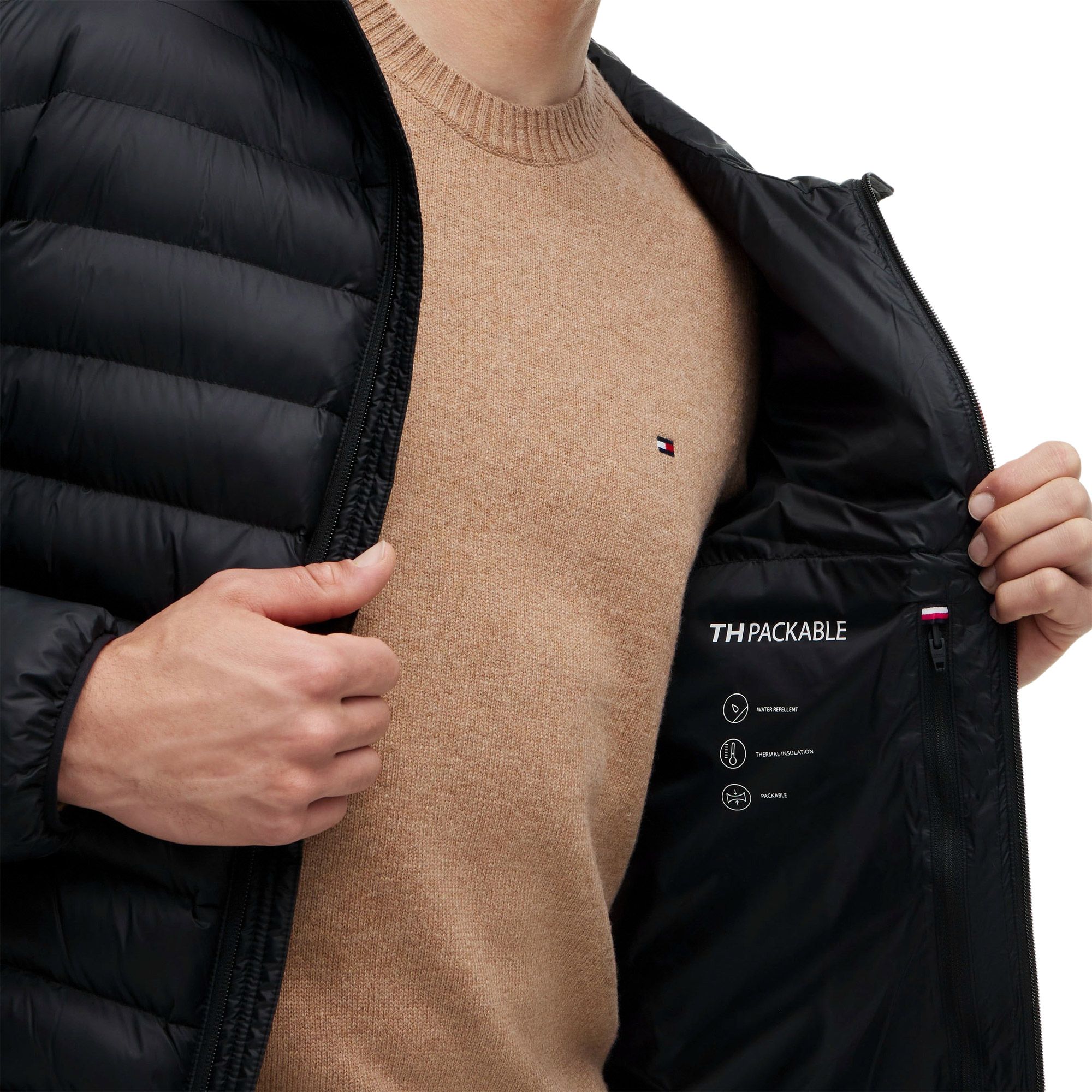 Manteau d'hiver Tommy Hilfiger Packable Recycled Hooded Hommes