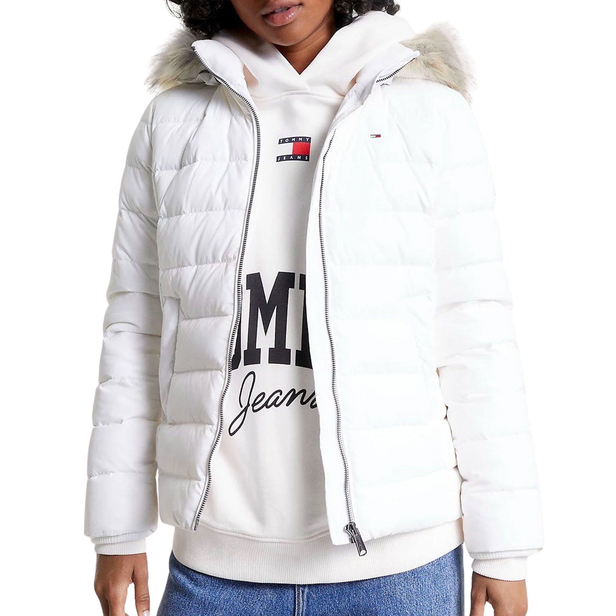 Tommy Hilfiger Essential Hooded Winterjas Dames