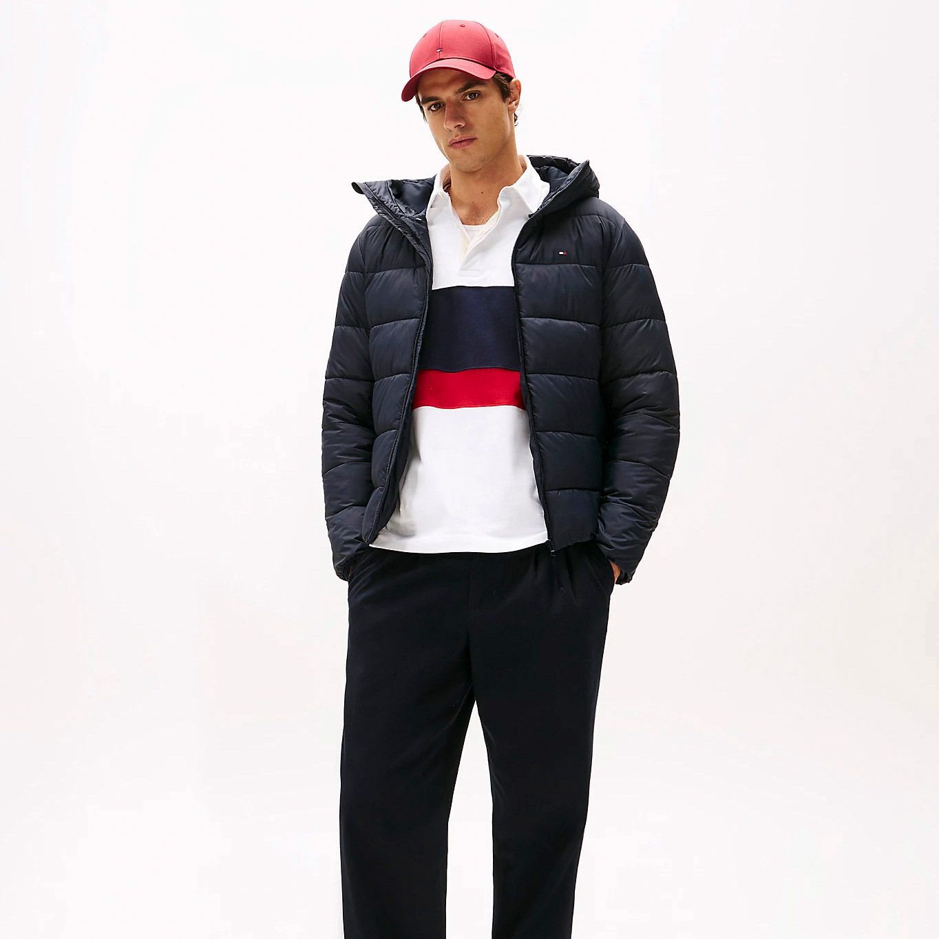 Tommy Hilfiger Hooded Puffer Winterjas Heren