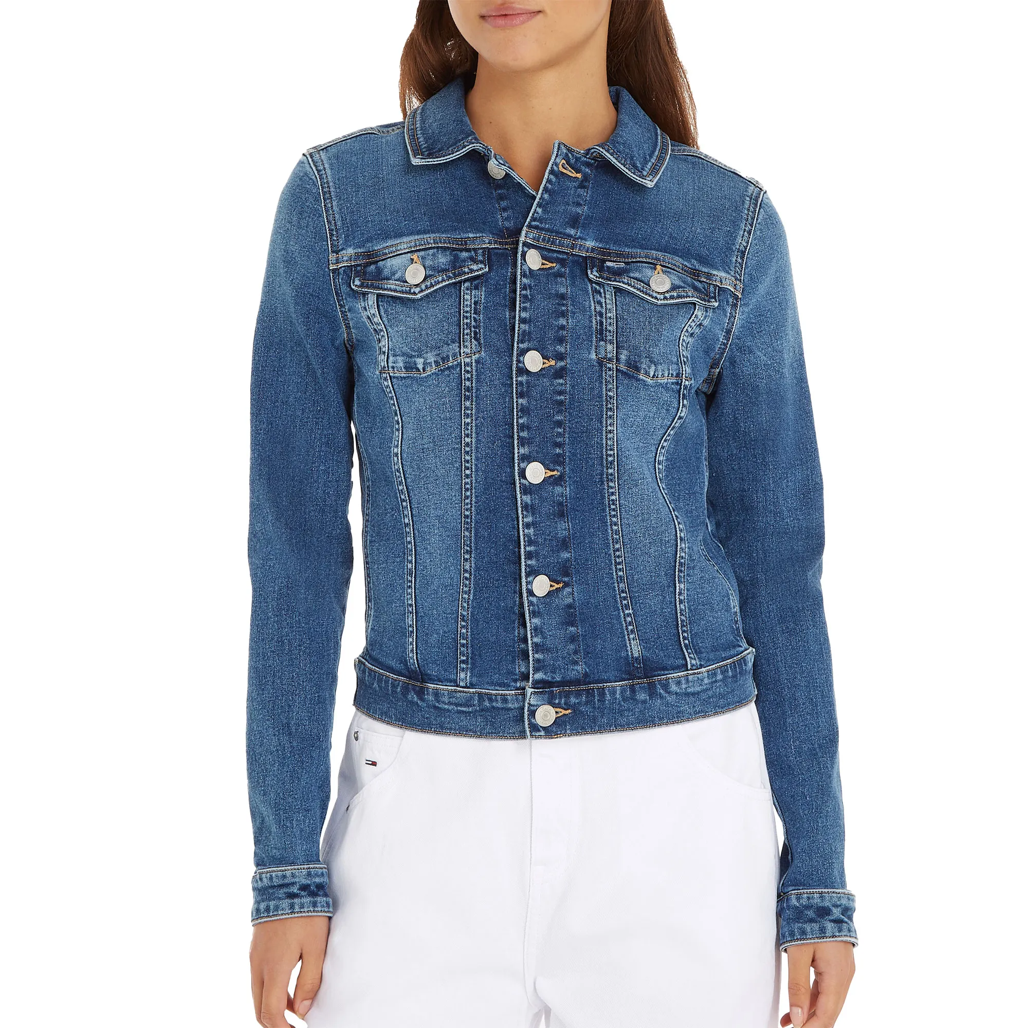 Tommy Hilfiger Vivianne Slim Denim Jas Dames