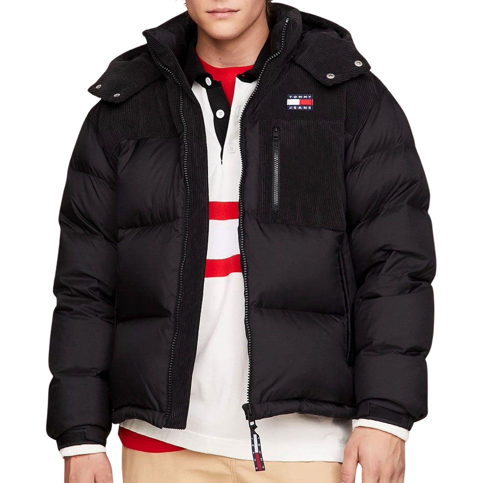 Tommy Hilfiger Alaska Corduroy Down Puffer Winterjas Heren