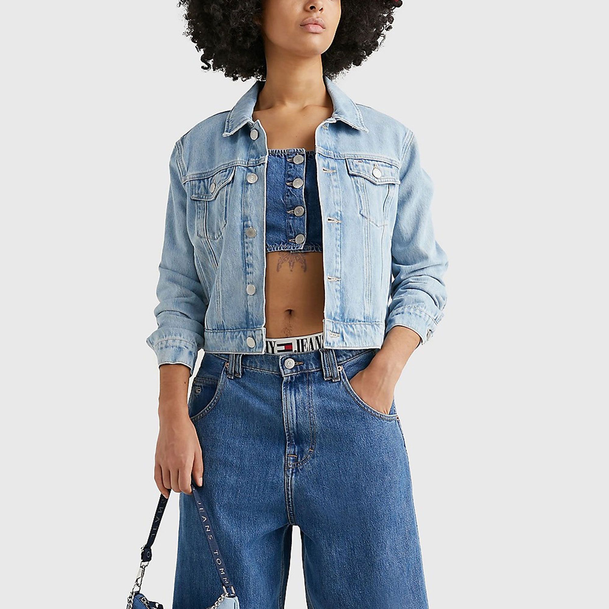Tommy Hilfiger Izzie Slim Denim Jas Dames