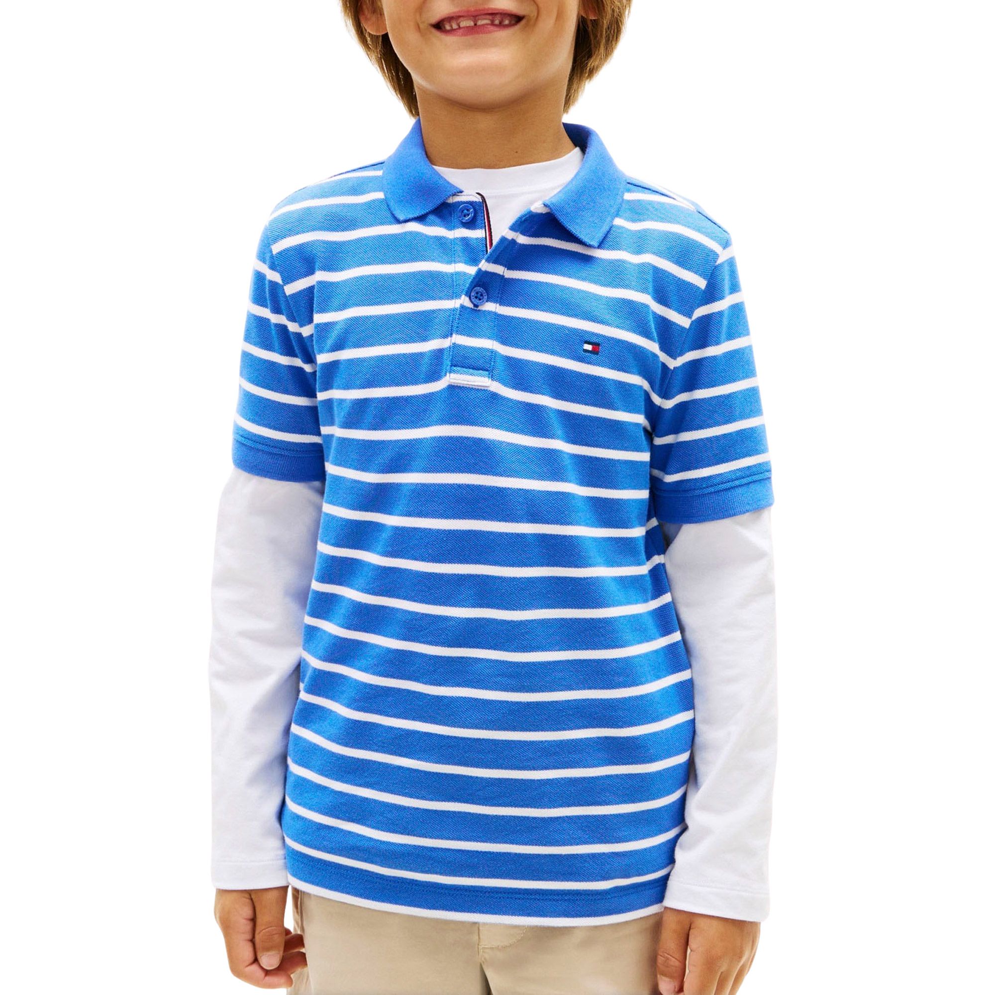 Tommy Hilfiger Contrast Flag Polo Junior