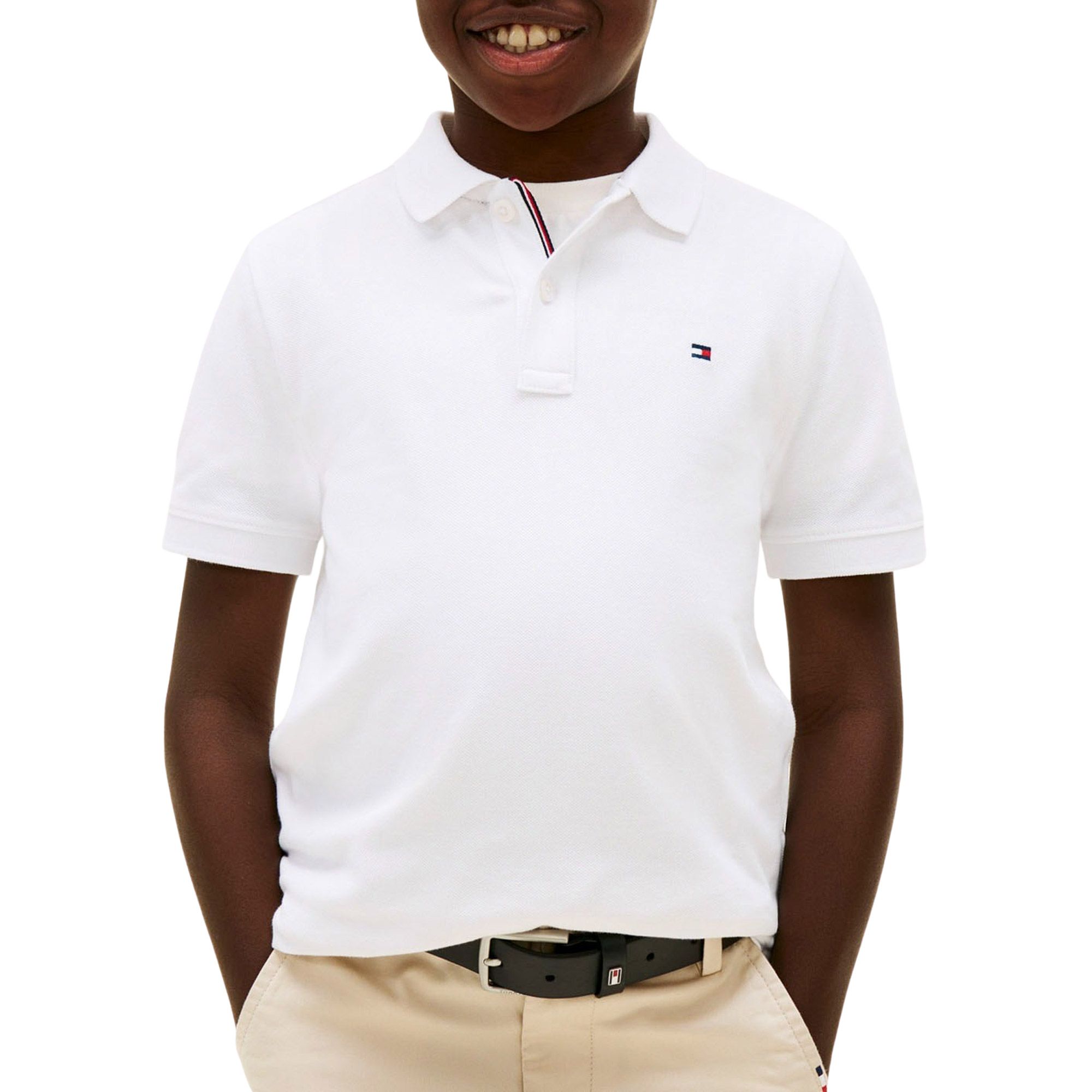 Tommy Hilfiger Contrast Flag Polo Junior