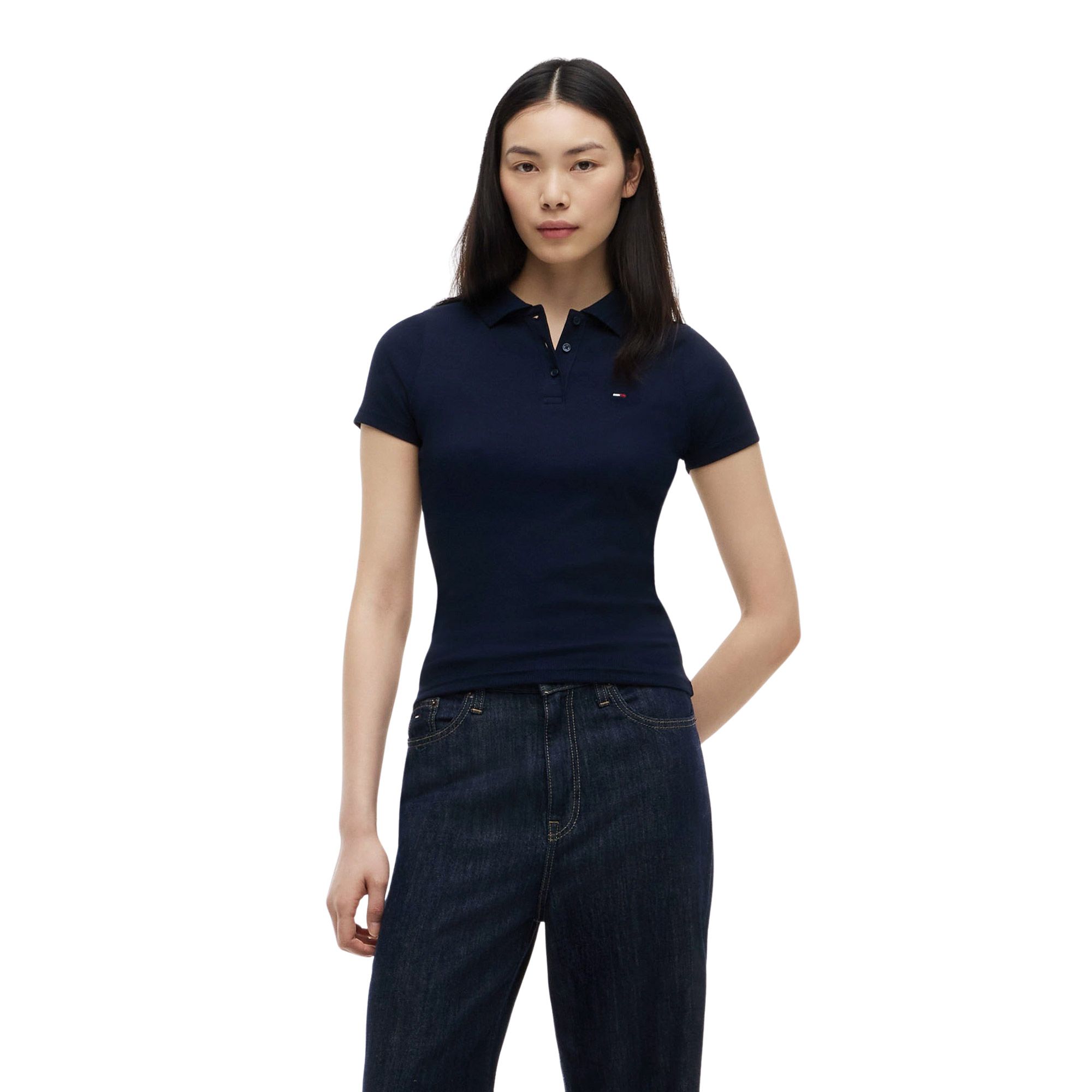 Tommy Hilfiger Slim Rib Polo Women