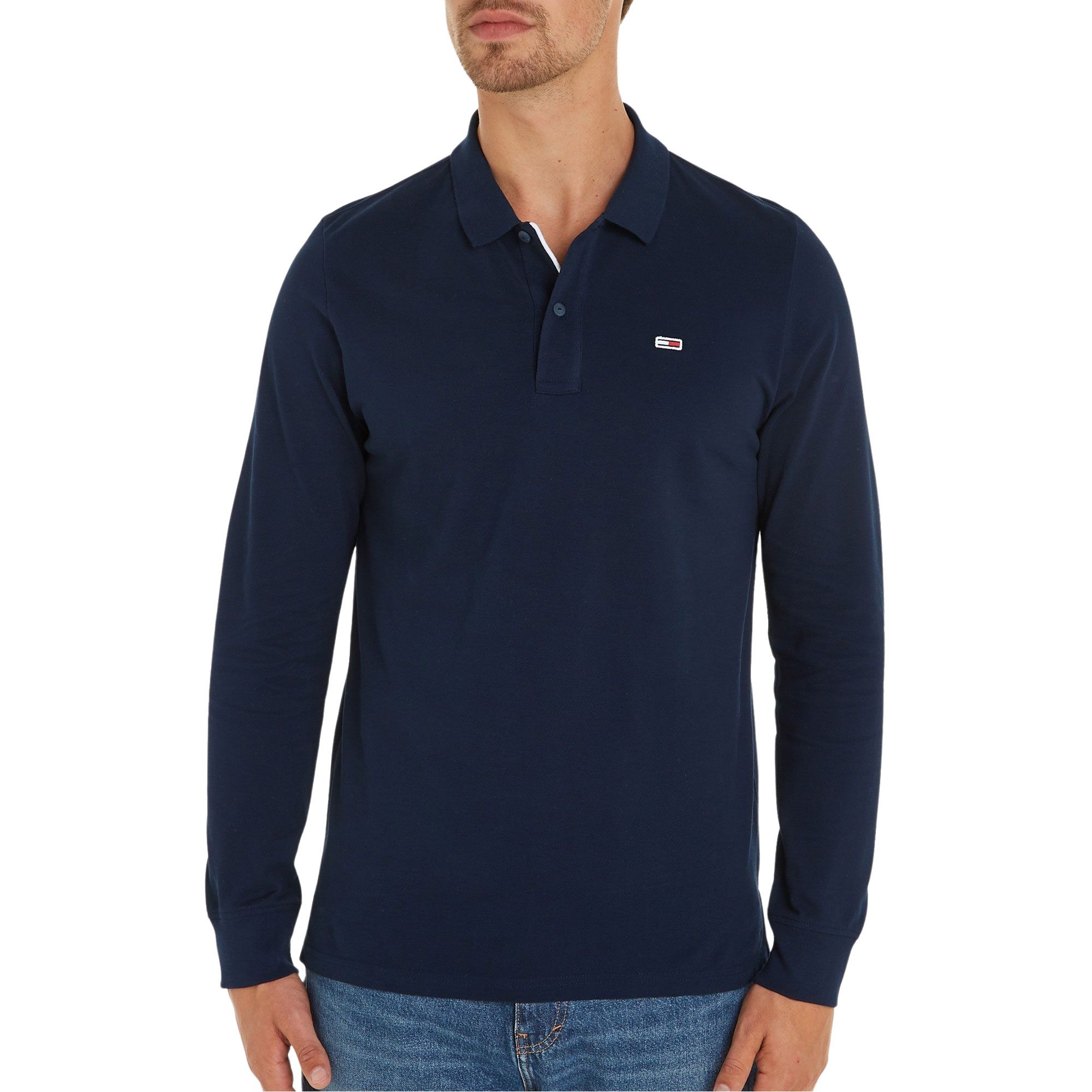 Tommy Hilfiger Slim Placket Longsleeve Polo Heren