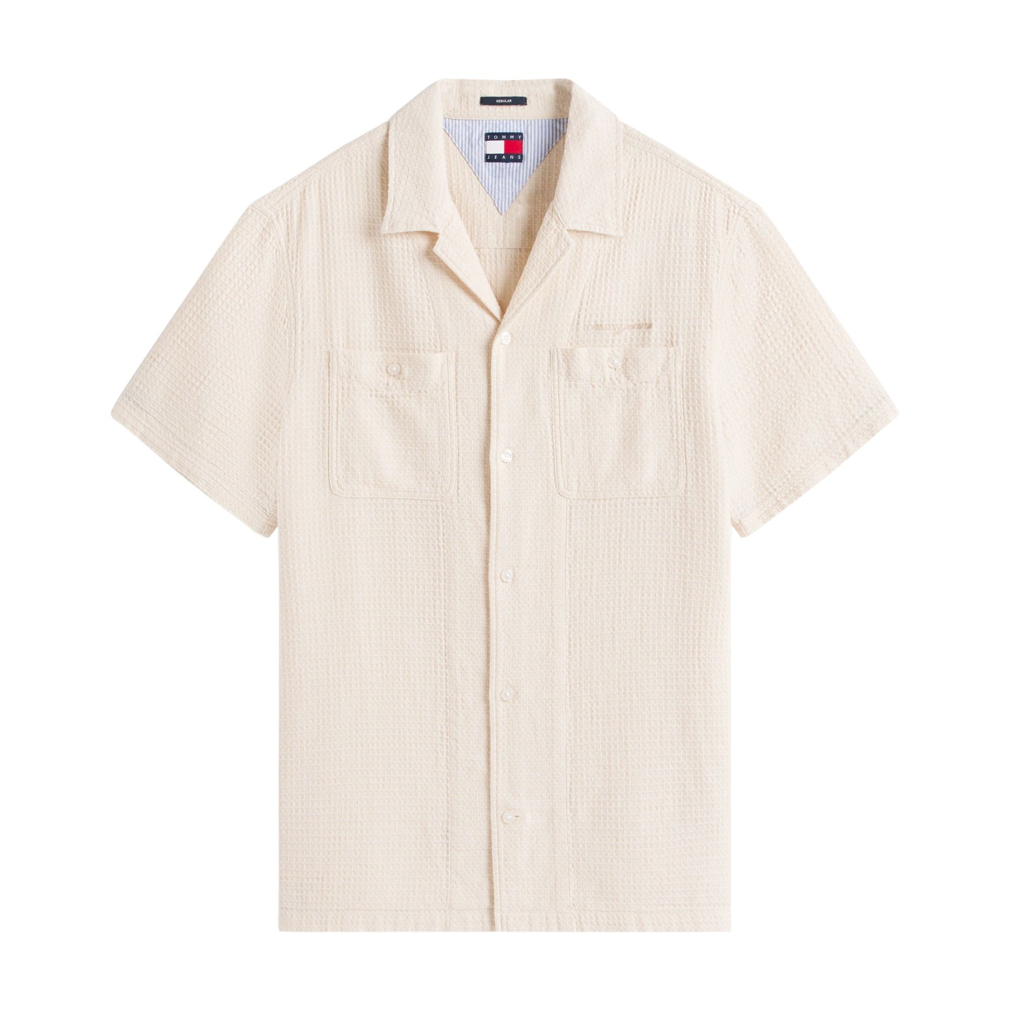 Tommy Hilfiger Waffle Reg Camp Overhemd Heren