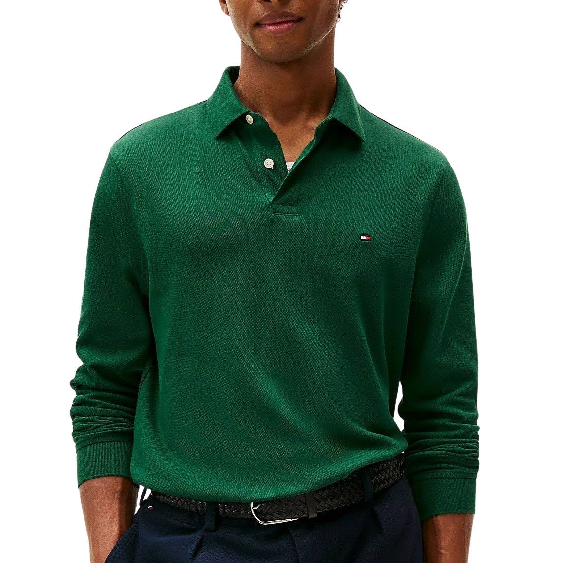 Tommy Hilfiger 1985 Regular LS Polo Heren | PlutoSport