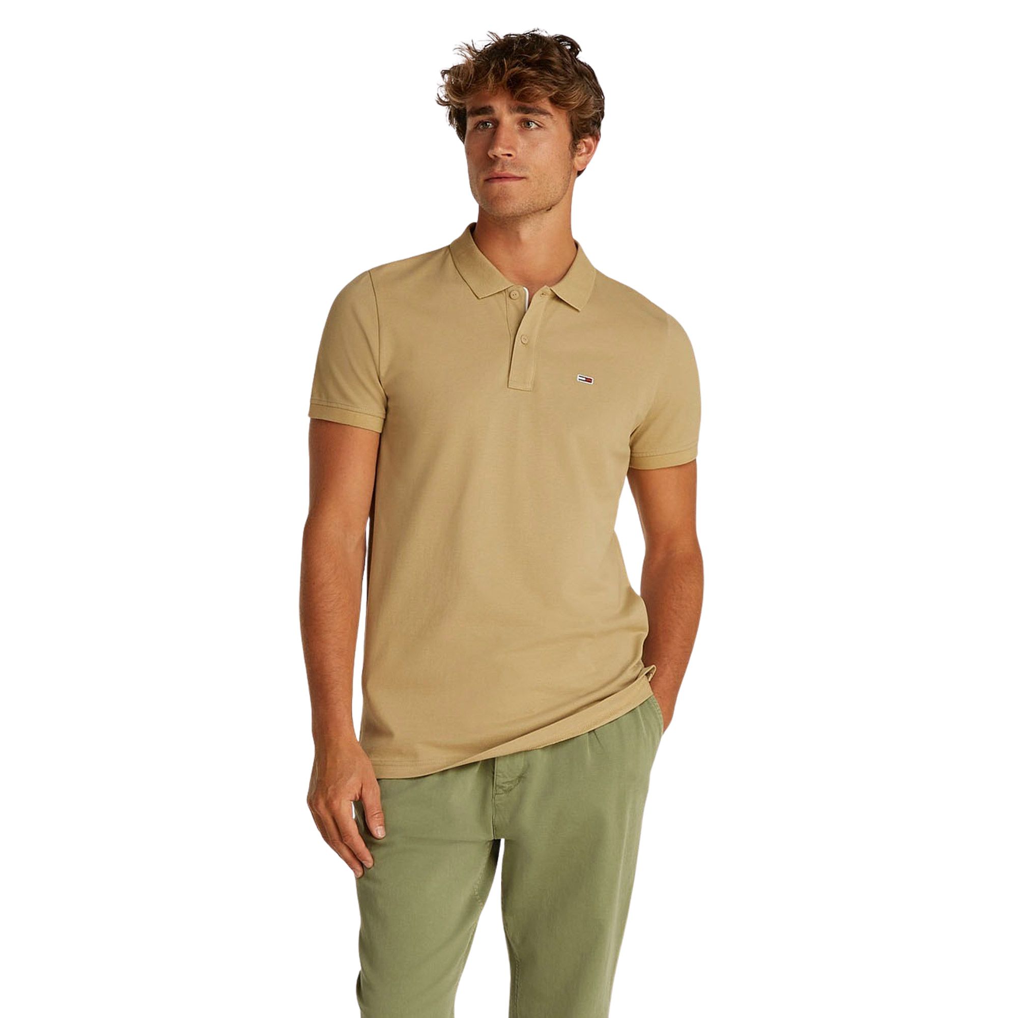 Tommy Hilfiger Slim Placket Flag Polo Heren