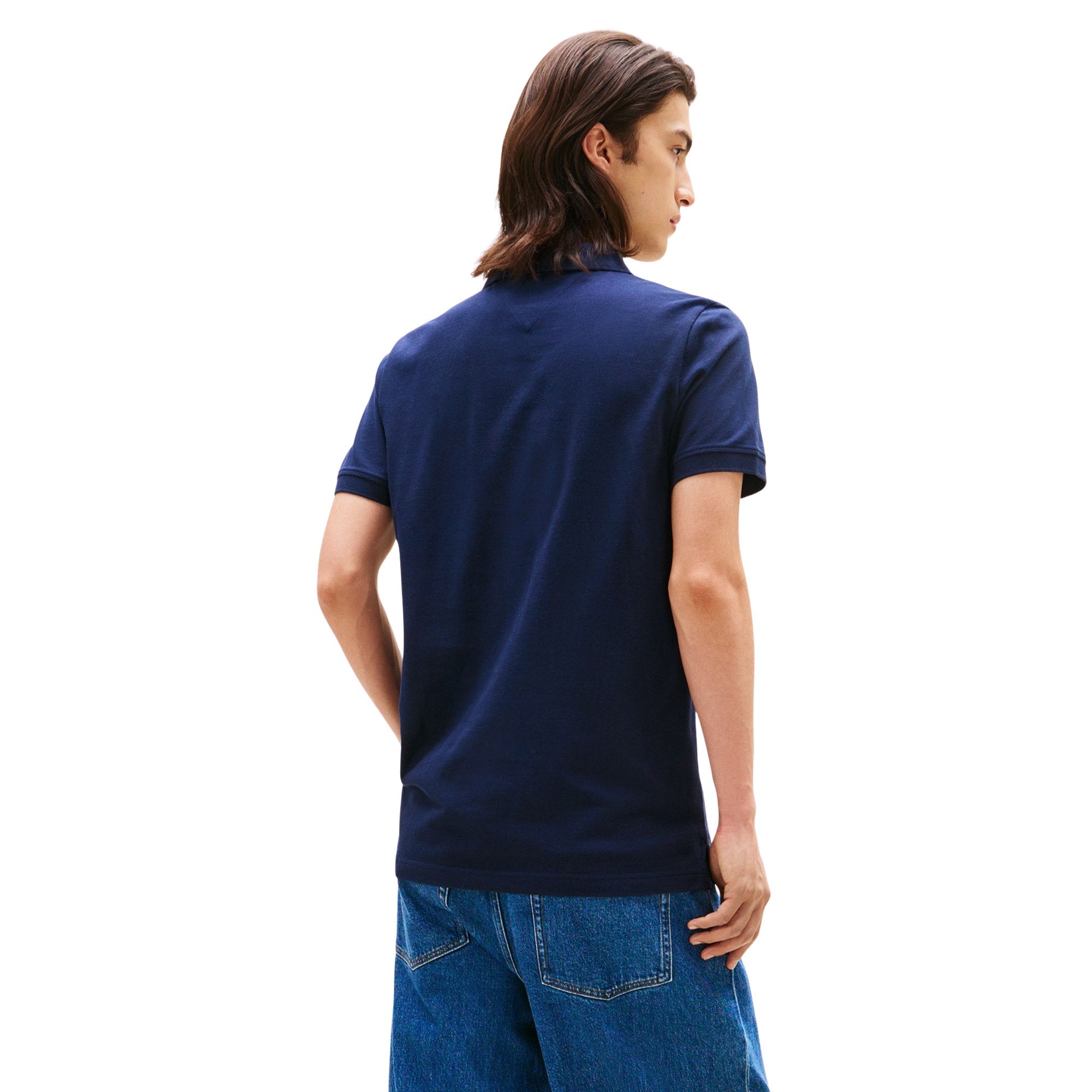 Tommy Hilfiger Slim Placket Flag Polo Heren