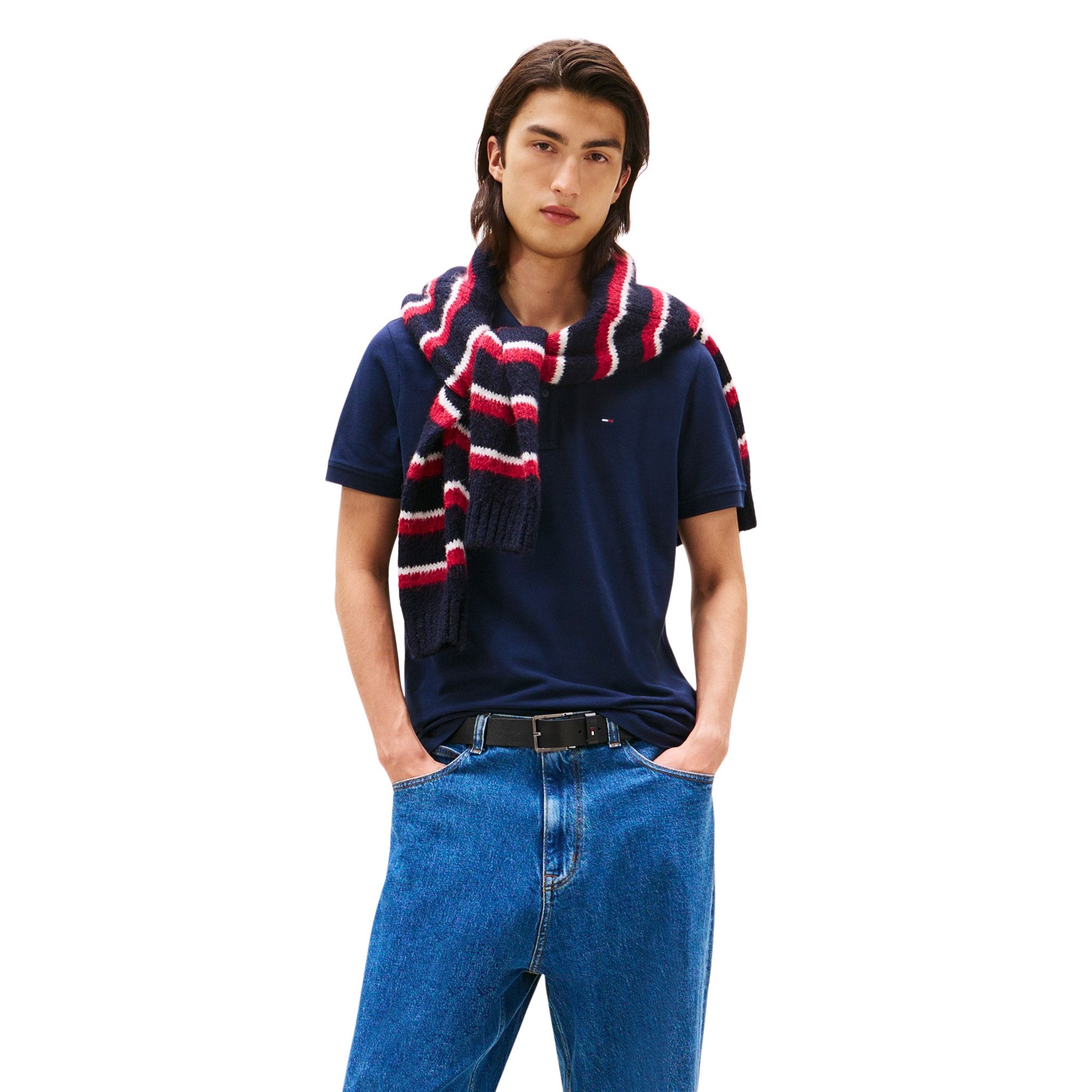 Tommy Hilfiger Slim Placket Flag Polo Heren