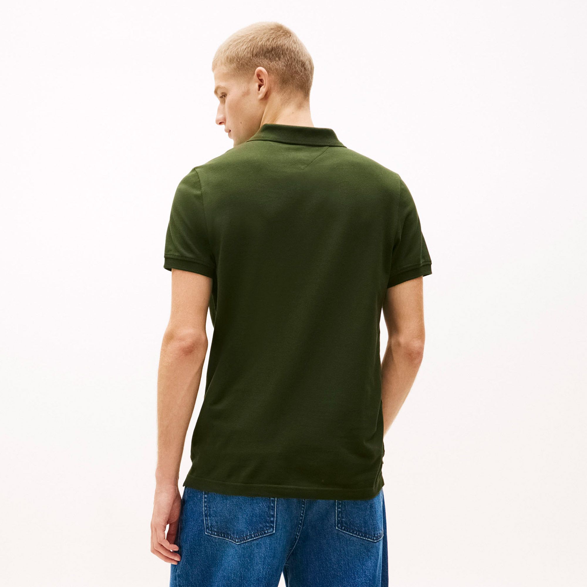 Tommy Hilfiger Slim Placket Flag Polo Heren