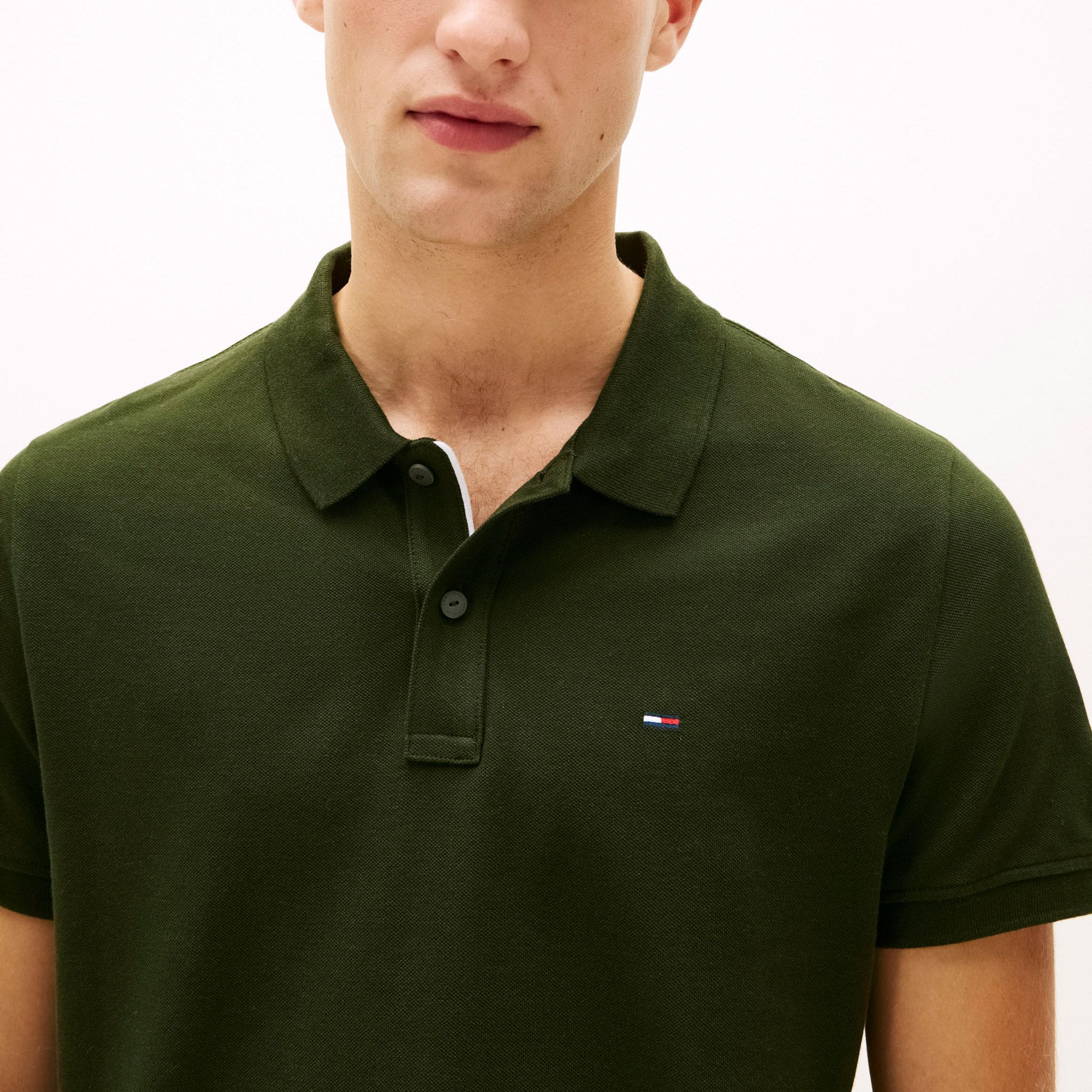 Tommy Hilfiger Slim Placket Flag Polo Heren