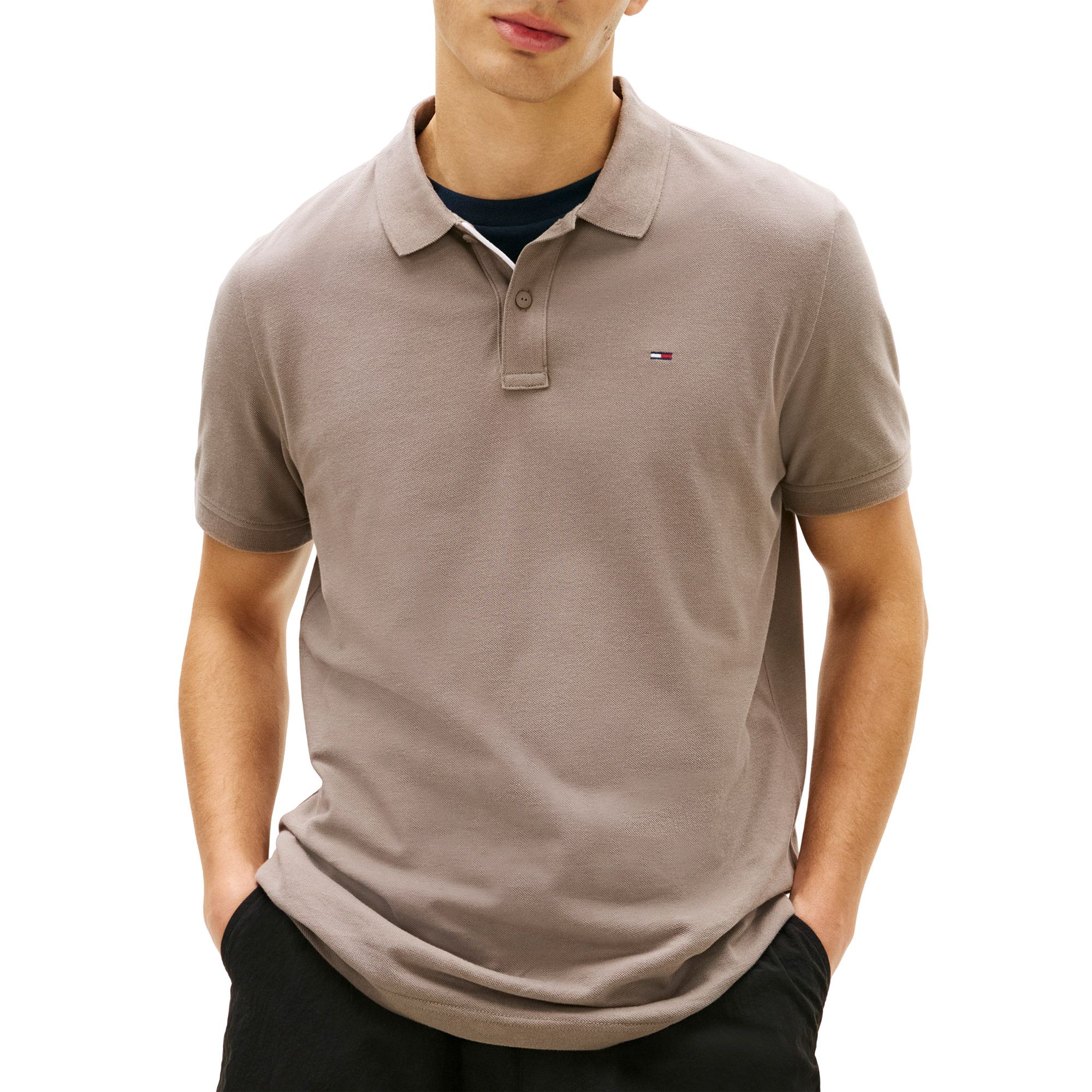 Tommy Hilfiger Slim Placket Flag Polo Heren